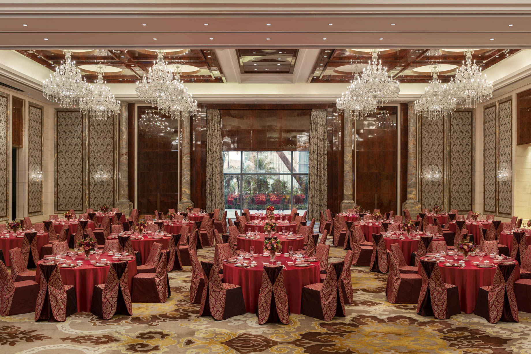 The St. Regis Zhuhai Hotel – Zhuhai, Guangdong, China – Astor Ballroom Round Tables