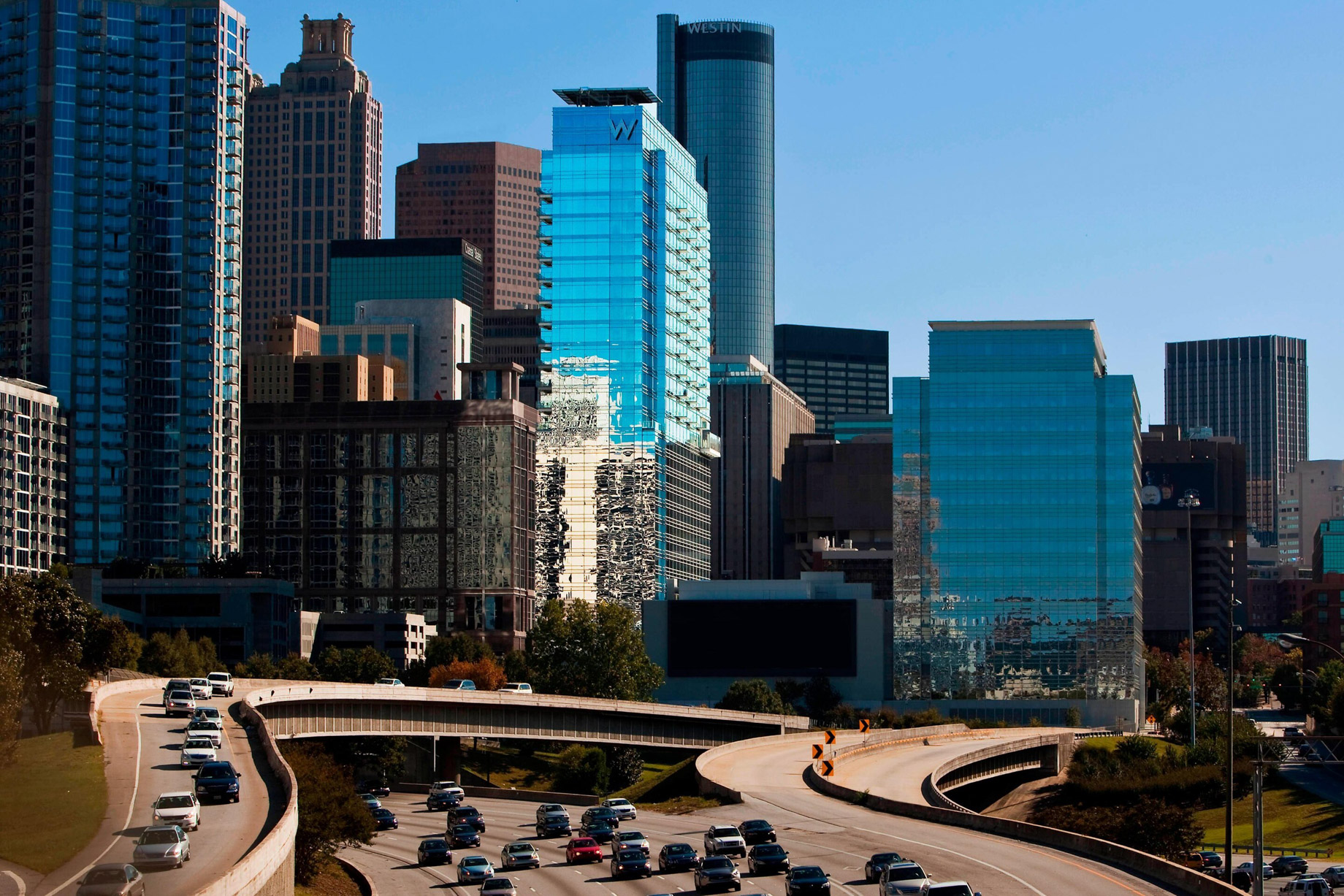 W Atlanta Downtown Hotel – Atlanta, Georgia, USA – Hotel Exterior City View