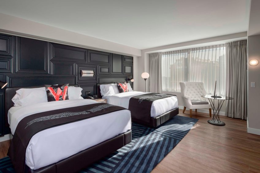 W Boston Hotel - Boston, MA, USA - Fabulous Guest Room Double Bed Inteior