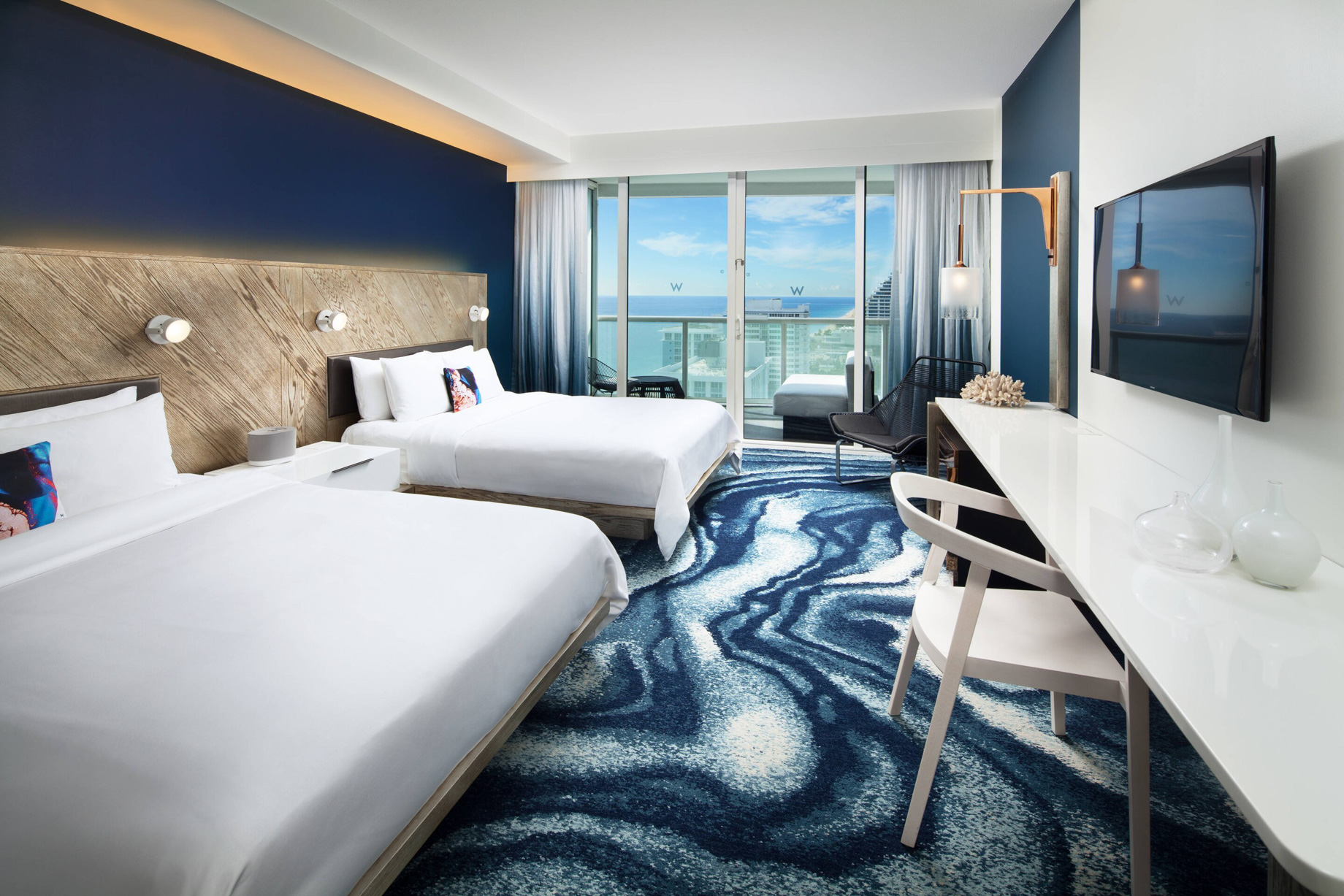 W Fort Lauderdale Hotel – Fort Lauderdale, FL, USA – Spectacular Ocean View Queen Guest Room