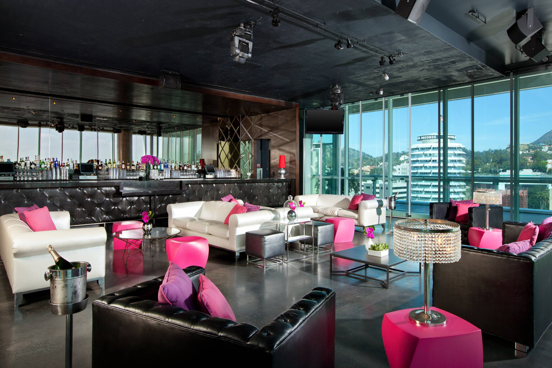 W Hollywood Hotel – Hollywood, CA, USA – The Loft Cocktail Setup