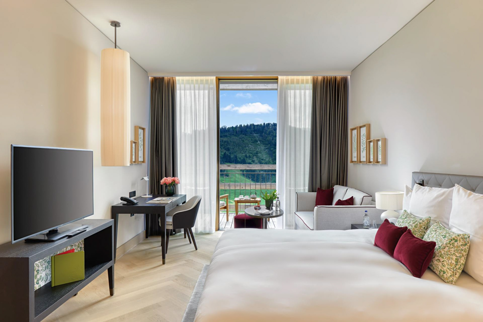 Waldhotel – Burgenstock Hotels & Resort – Obburgen, Switzerland – Alpine Suite Bedroom