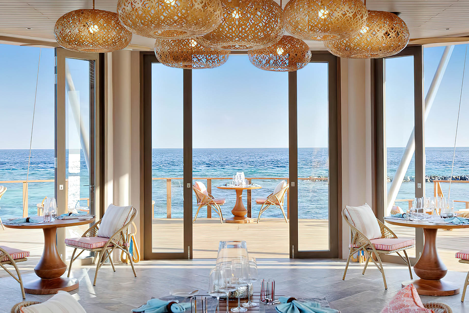 The Nautilus Maldives Resort – Thiladhoo Island, Maldives – Over Water Zeytoun Restaurant Deck