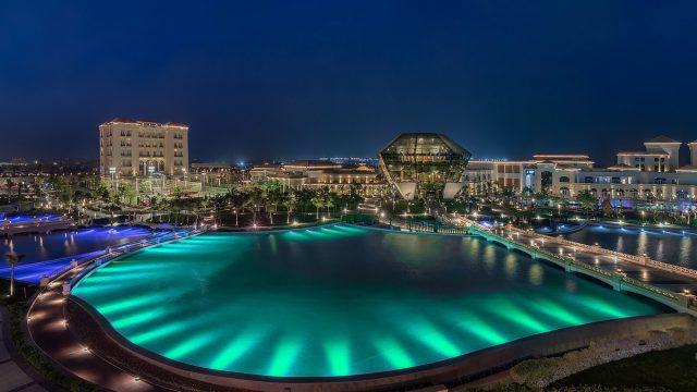 The St. Regis Almasa Hotel - Cairo, Egypt - Hotel Night Exterior Pool View