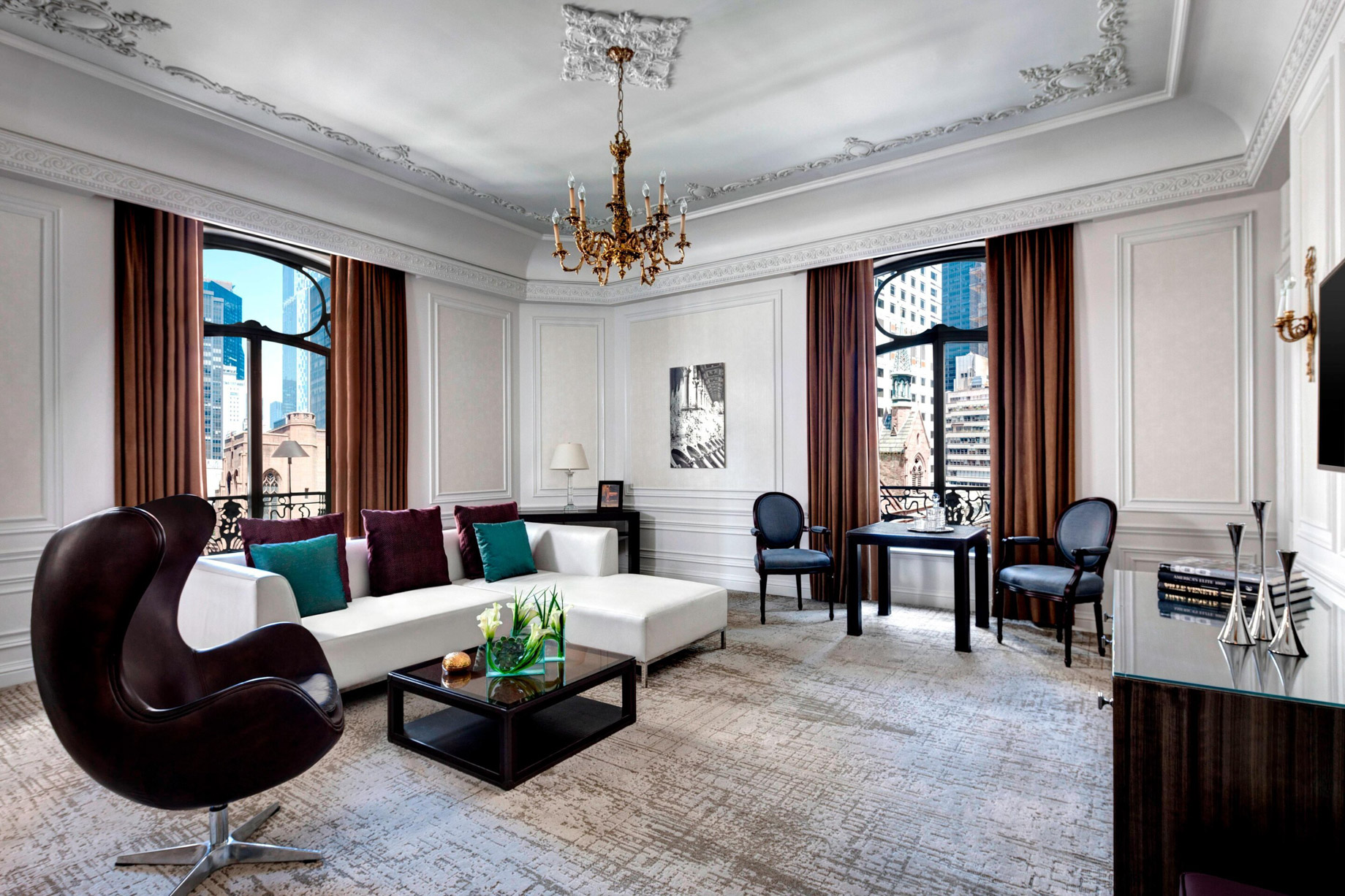 The St. Regis New York Hotel – New York, NY, USA – Milano Suite Living Area