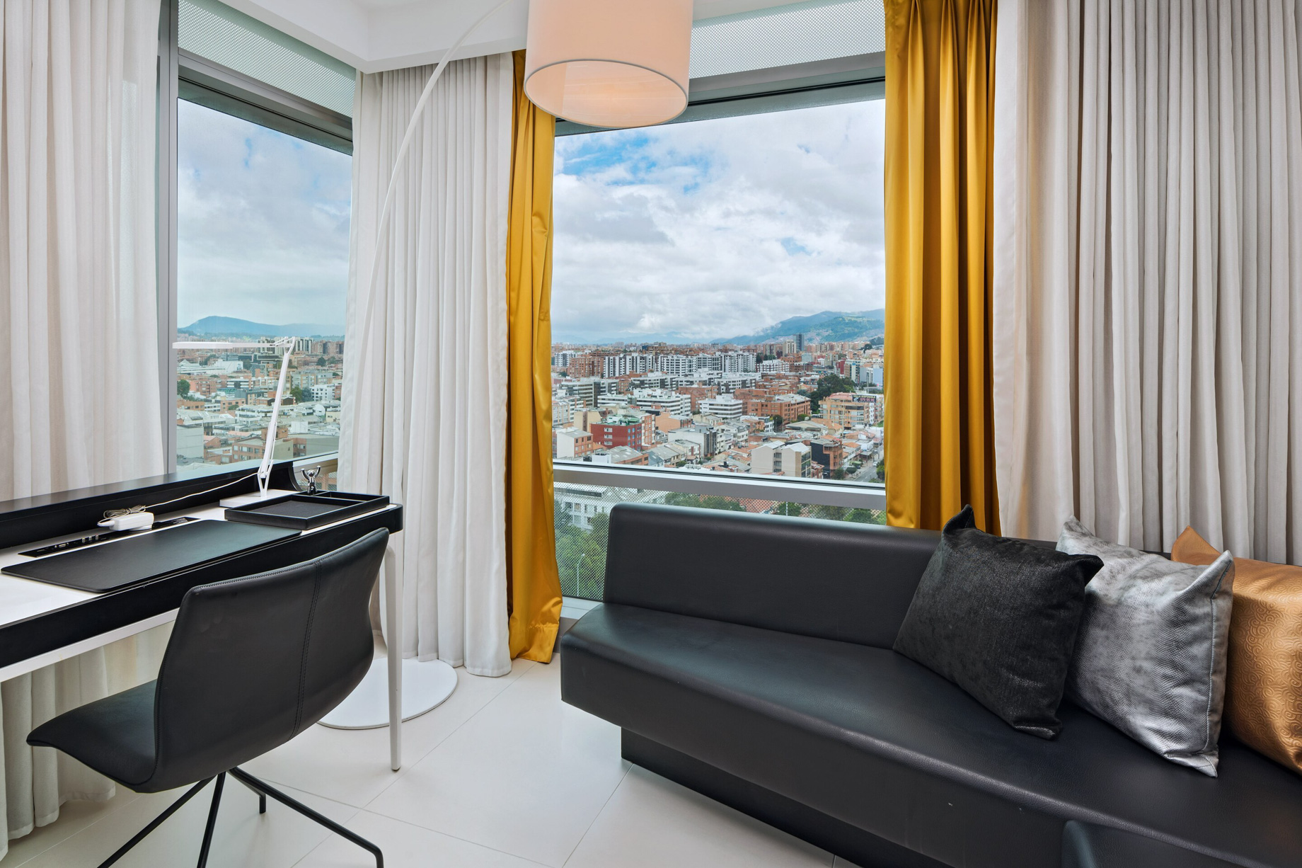 W Bogota Hotel – Bogota, Colombia – Cool Corner Suite Living Area