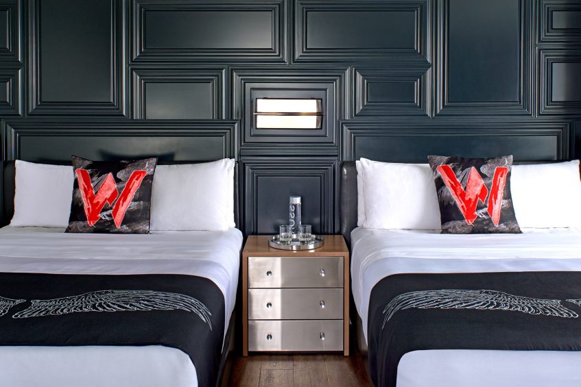 W Boston Hotel - Boston, MA, USA - Fabulous Guest Room Double Beds Decor