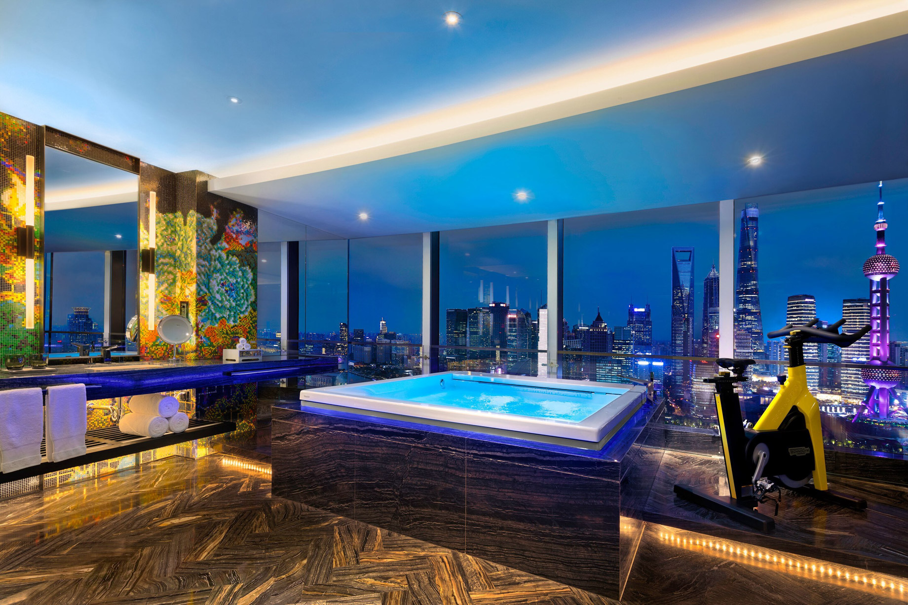 W Shanghai The Bund Hotel – Shanghai, China – WOW Suite Bathroom