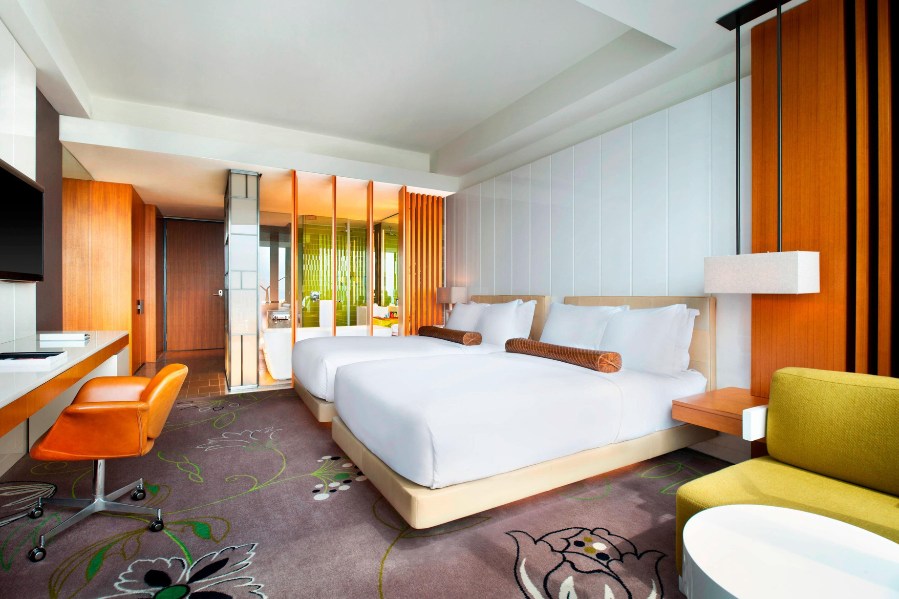 W Taipei Hotel – Taipei, Taiwan – Fabulous Twin Guest Bedroom