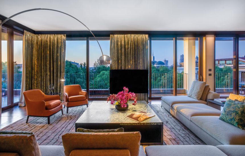 Bvlgari Hotel Milano - Milan, Italy - Bvlgari Suite Living Room