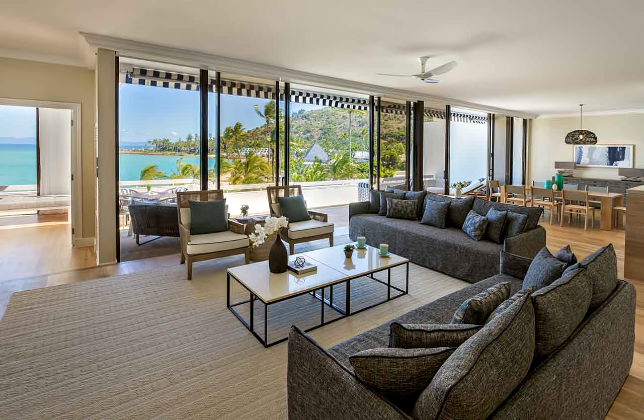 InterContinental Hayman Island Resort – Whitsunday Islands, Australia – Three Bedroom Hayman Suite Living Room