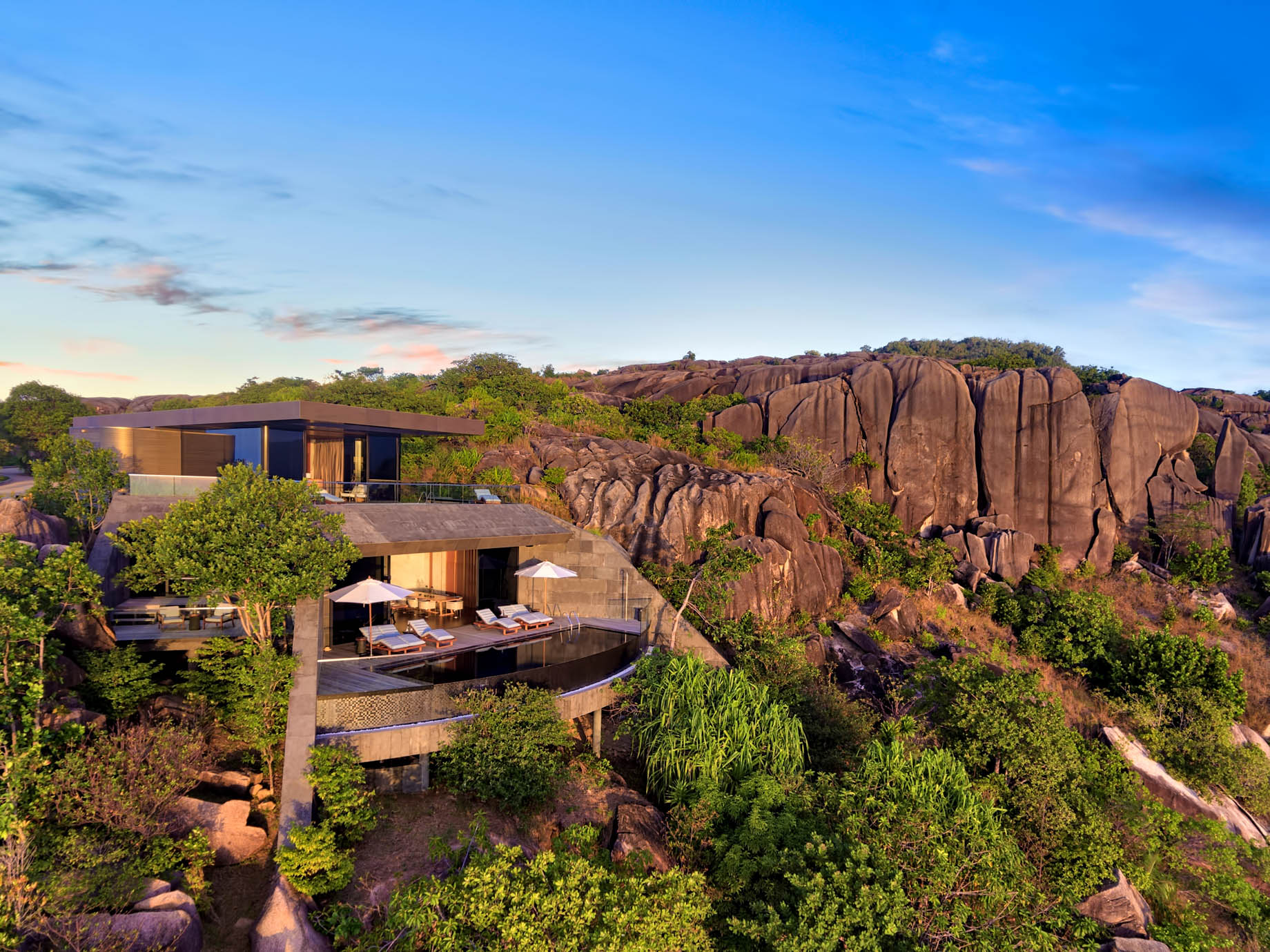 Six Senses Zil Pasyon Resort – Felicite Island, Seychelles – Three Bedroom Residence Exterior Island View