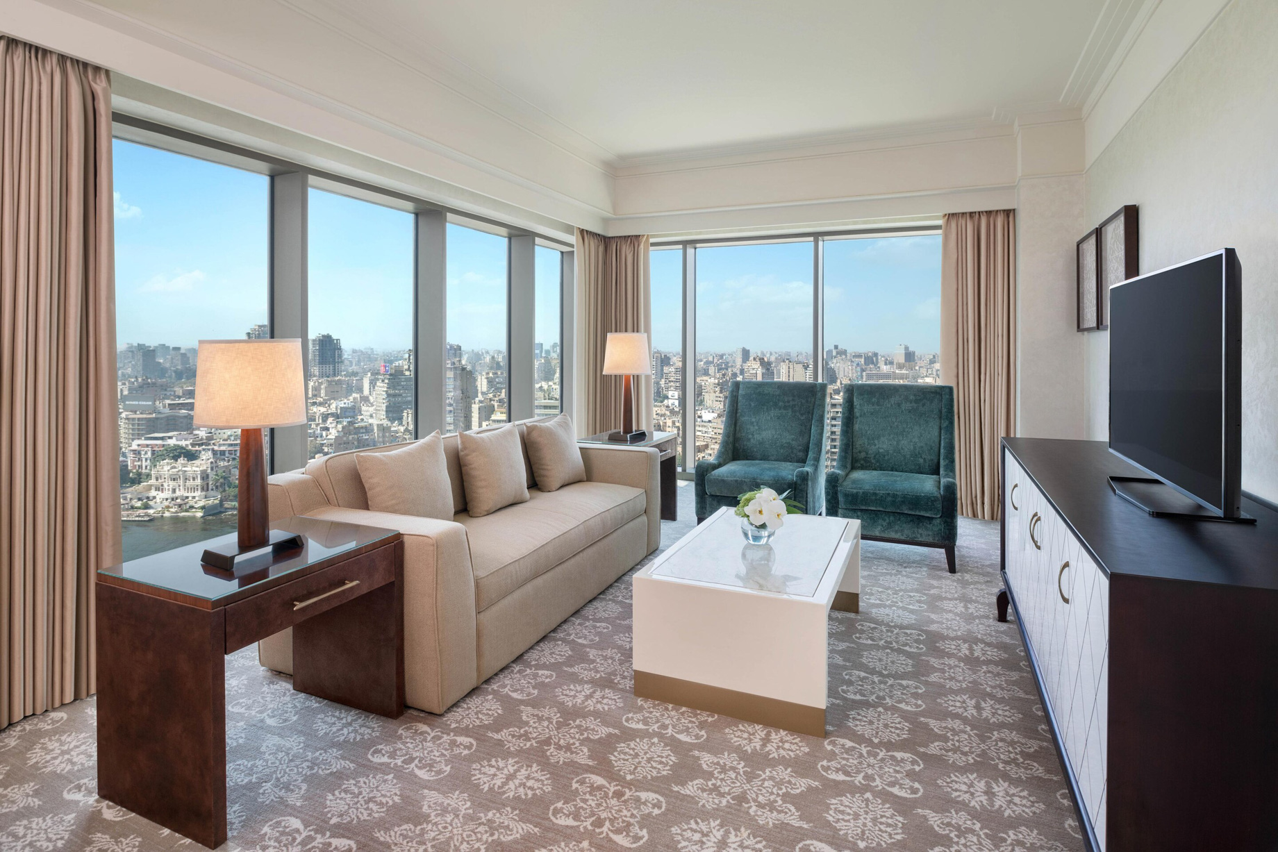 The St. Regis Cairo Hotel - Cairo, Egypt - Apartment Living Room Decor