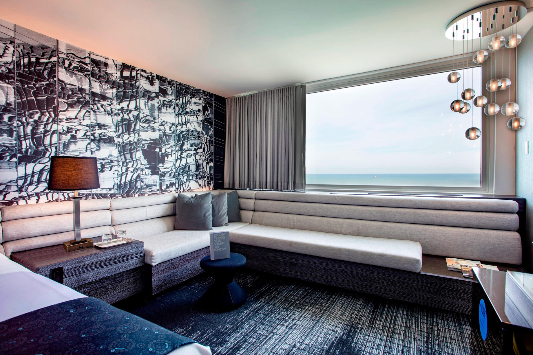 W Chicago Lakeshore Hotel – Chicago, IL, USA – Spectacular Guest Room Seating