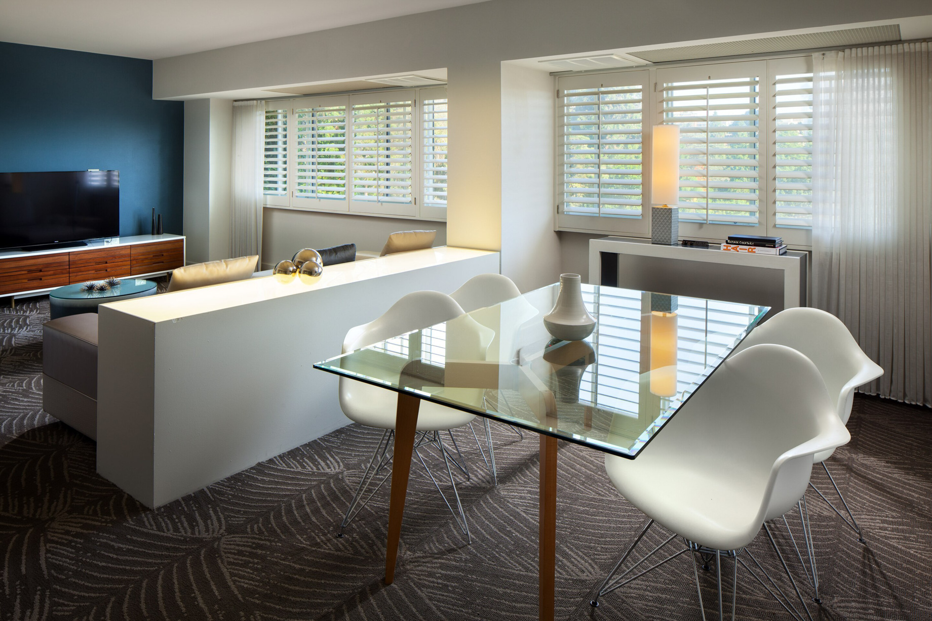 W Los Angeles West Beverly Hills Hotel - Los Angeles, CA, USA - WOW Suite Dining Table