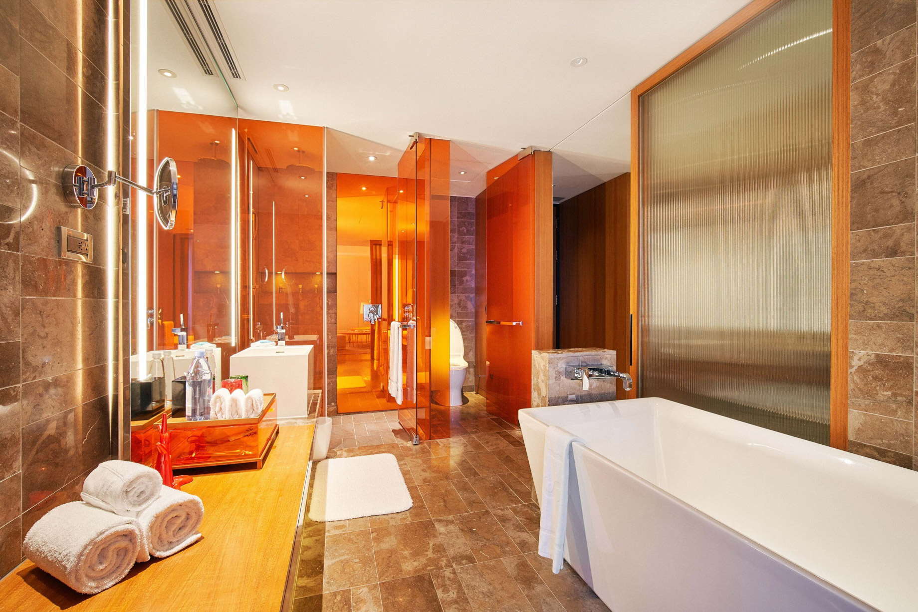 W Taipei Hotel – Taipei, Taiwan – Cool Corner Bathroom