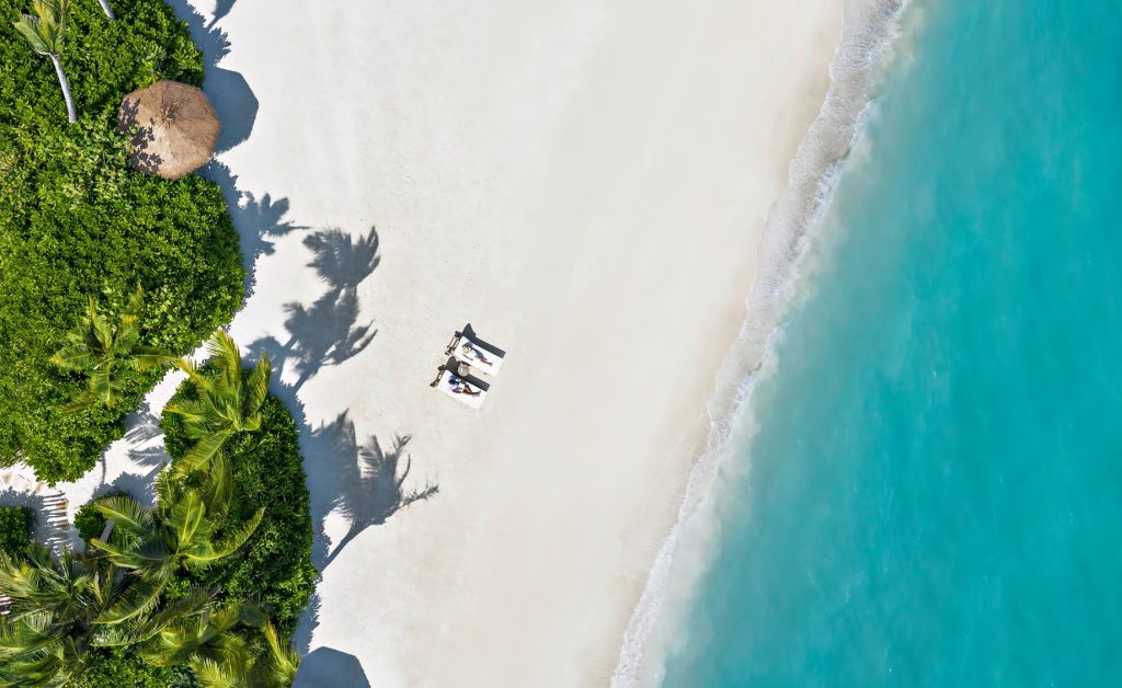 Waldorf Astoria Maldives Ithaafushi Resort - Ithaafushi Island, Maldives - White Sand Beach Aerial