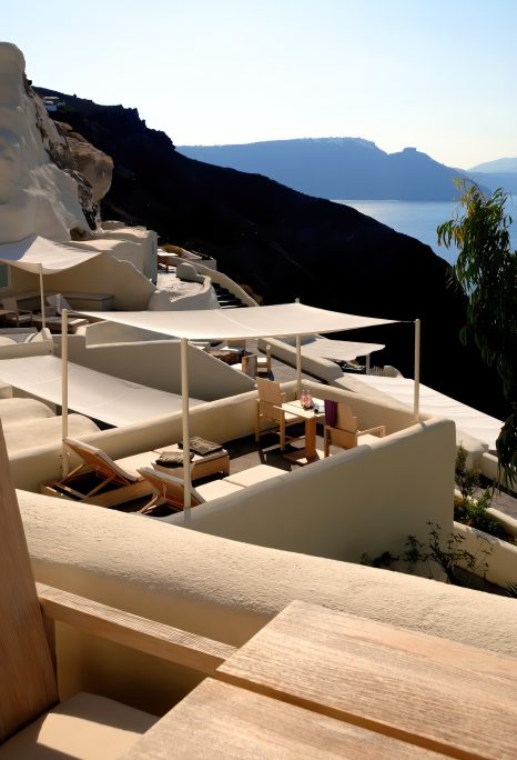 Mystique Hotel Santorini – Oia, Santorini Island, Greece - Clifftop Deck Terraces