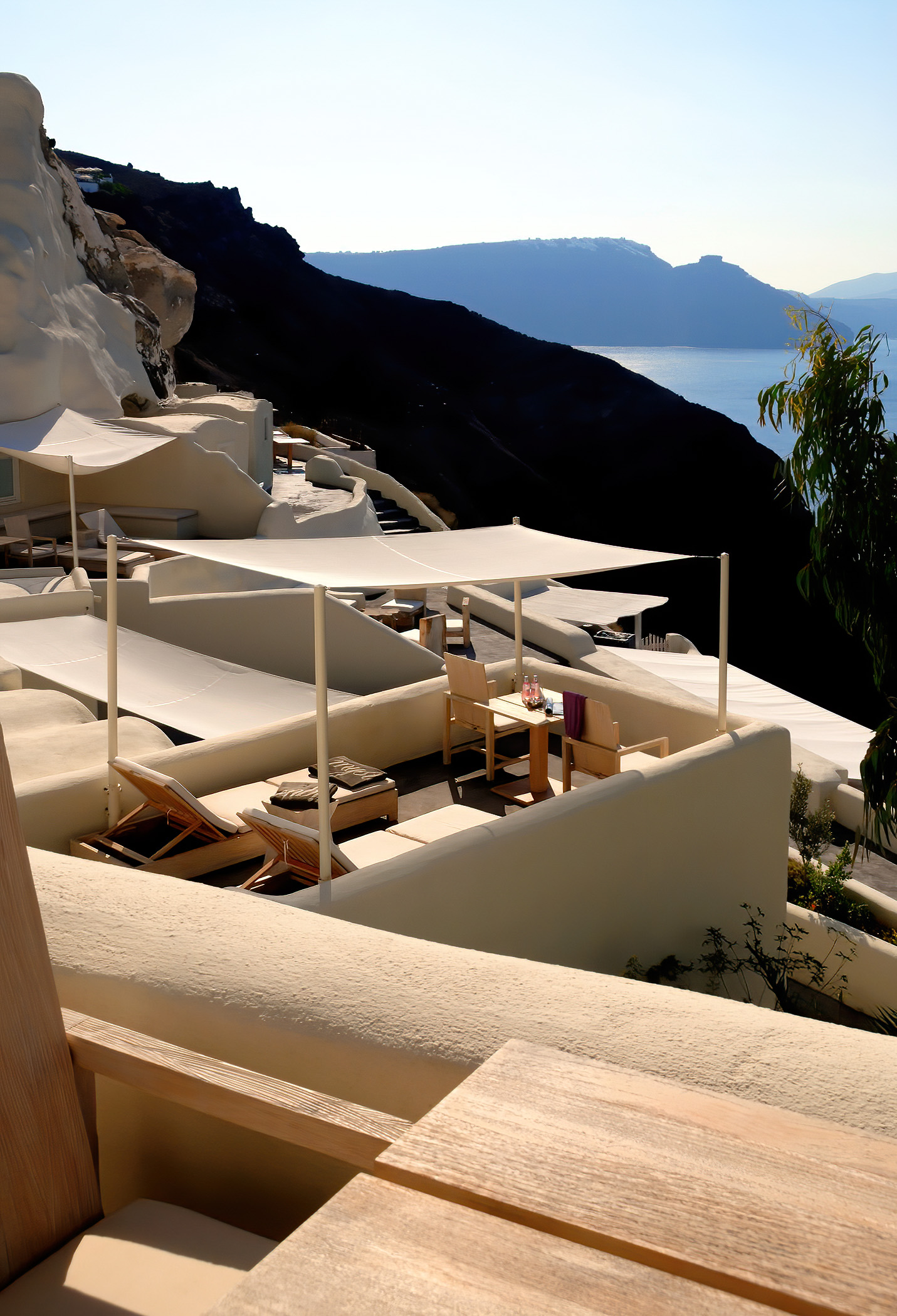 Mystique Hotel Santorini – Oia, Santorini Island, Greece – Clifftop Deck Terraces
