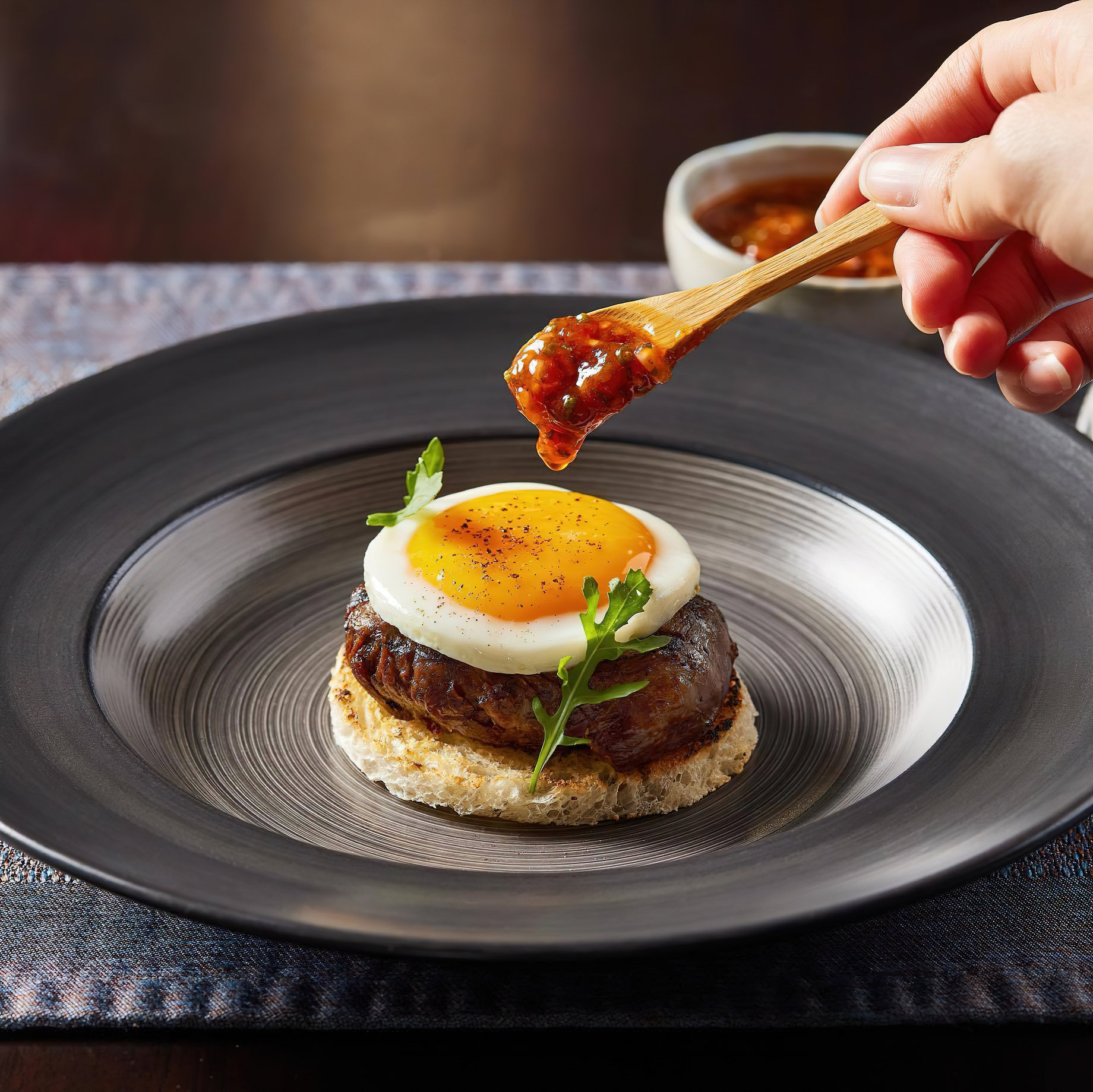 The St. Regis Kuala Lumpur Hotel - Kuala Lumpur, Malaysia - Superb Gourmet Egg Burger Cuisine