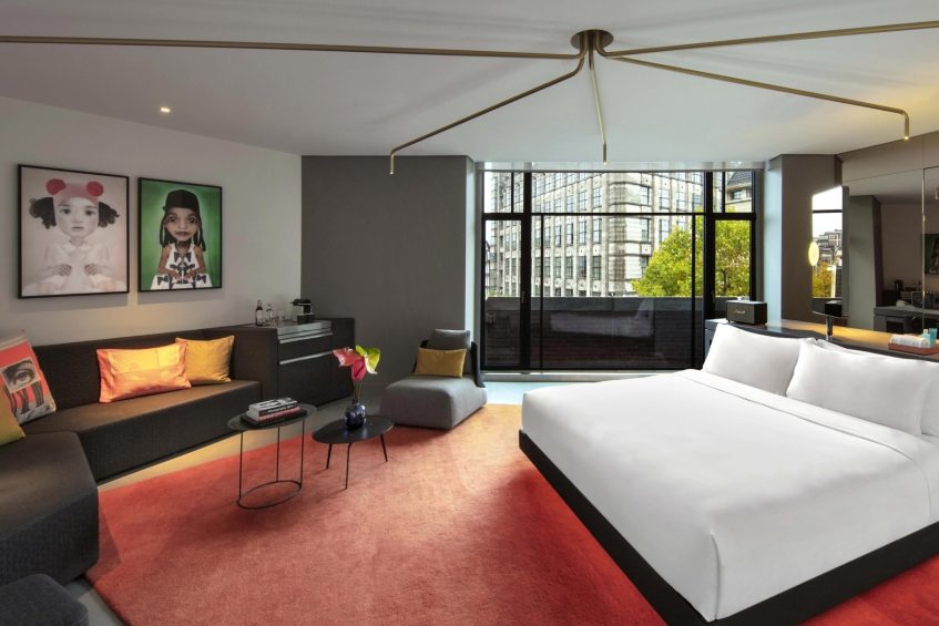 W Amsterdam Hotel - Amsterdam, Netherlands - Cool Corner Exchange Suite Bedroom