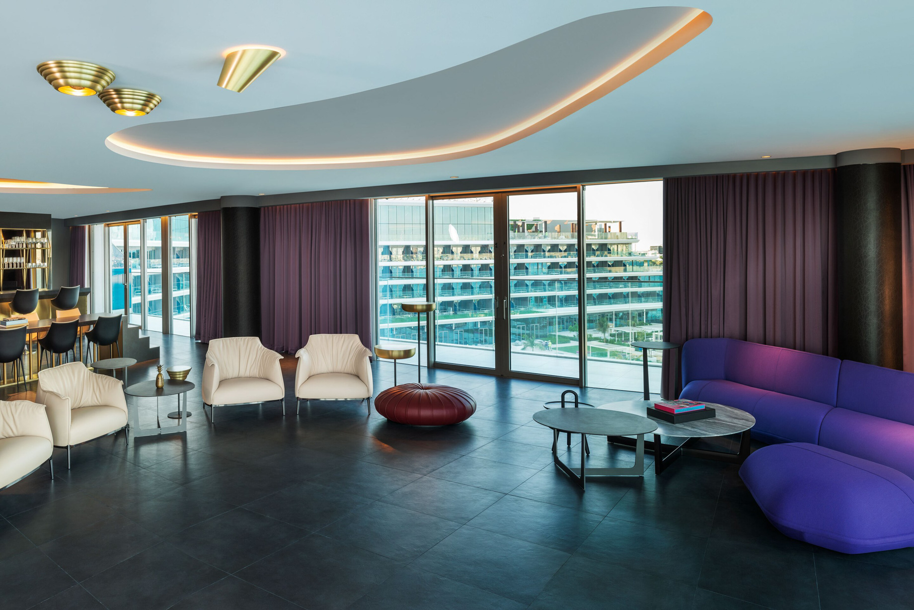 W Dubai The Palm Resort – Dubai, UAE – WOW Living Room