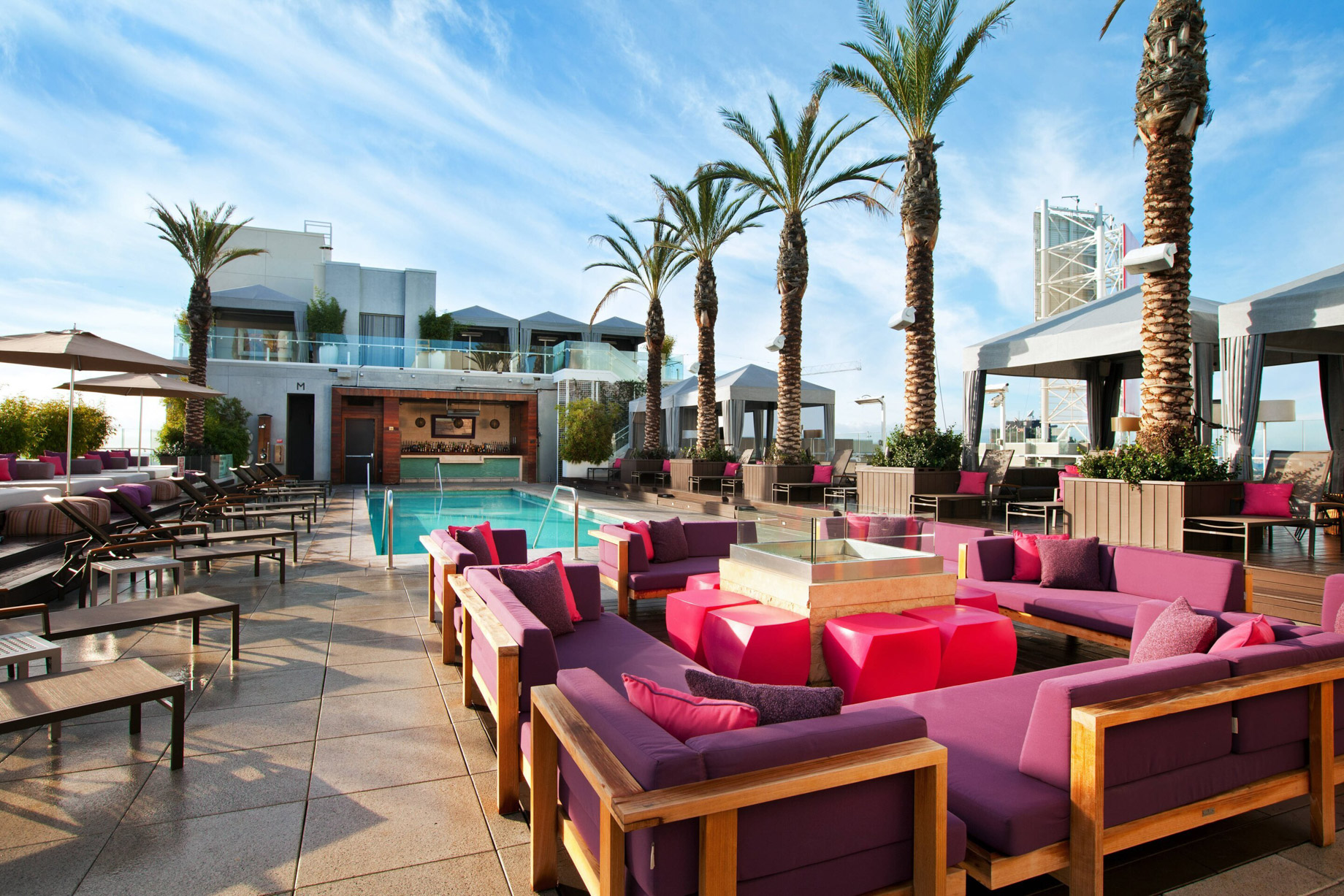 W Hollywood Hotel – Hollywood, CA, USA – WET Deck Seating