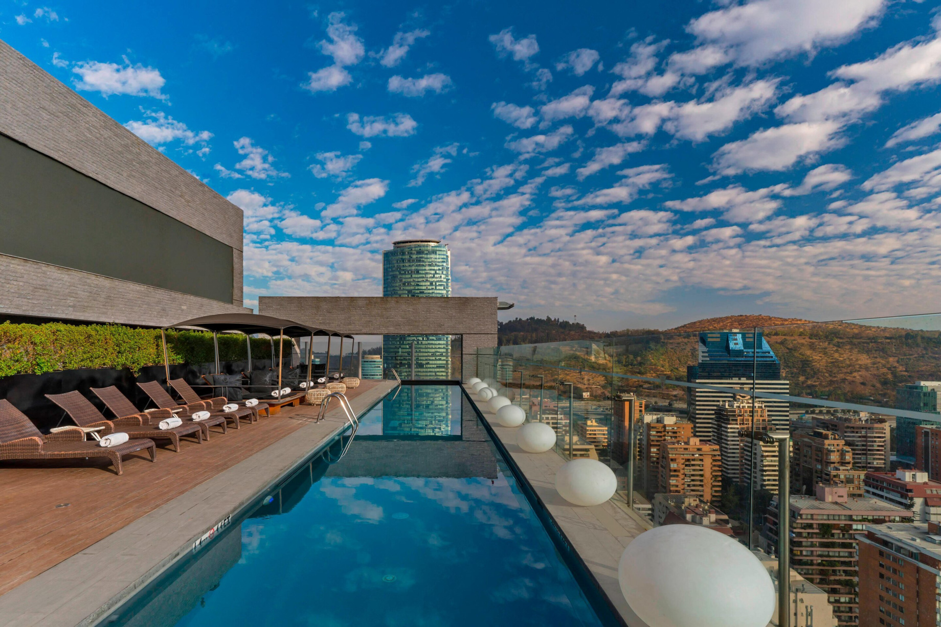 W Santiago Hotel – Santiago, Chile – WET Rooftop Pool Deck