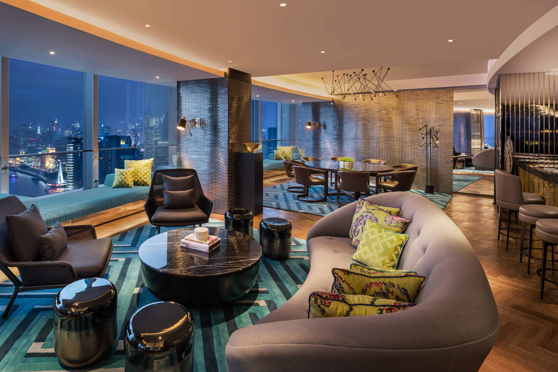 W Shanghai The Bund Hotel – Shanghai, China – Wow Suite Living Room