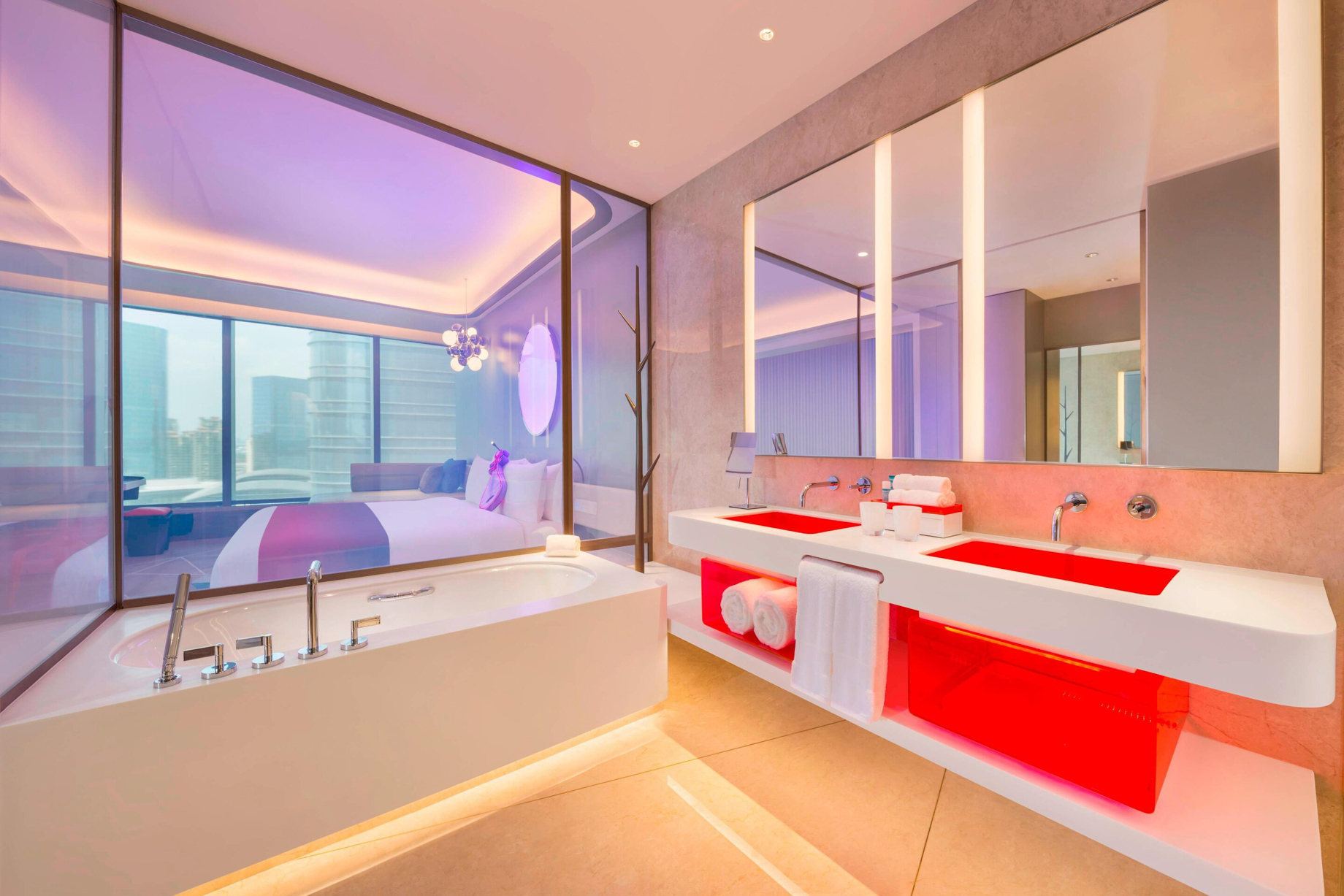 W Suzhou Hotel - Suzhou, China - Spectacular Guest Bathroom