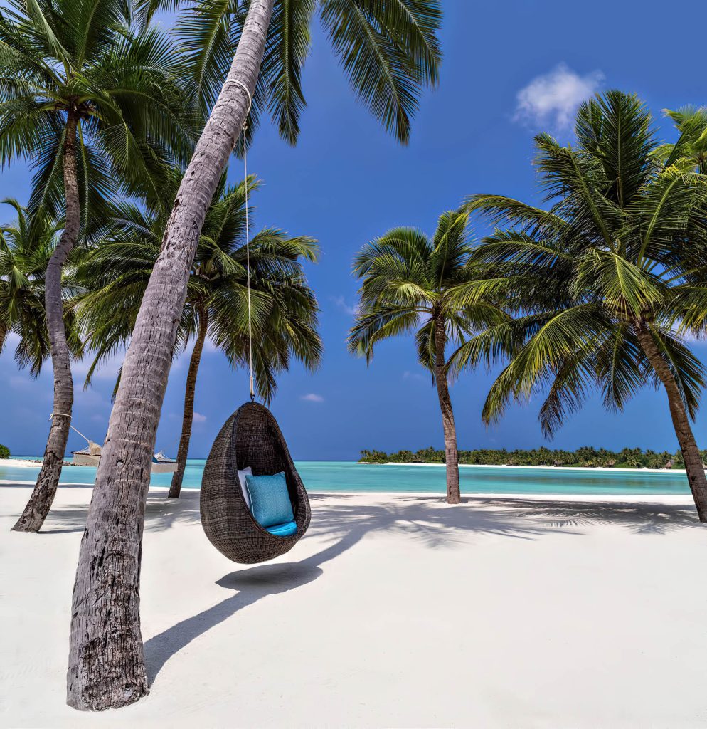 One&Only Reethi Rah Resort - North Male Atoll, Maldives - Grand Beach Villa Swinging Tree Chair