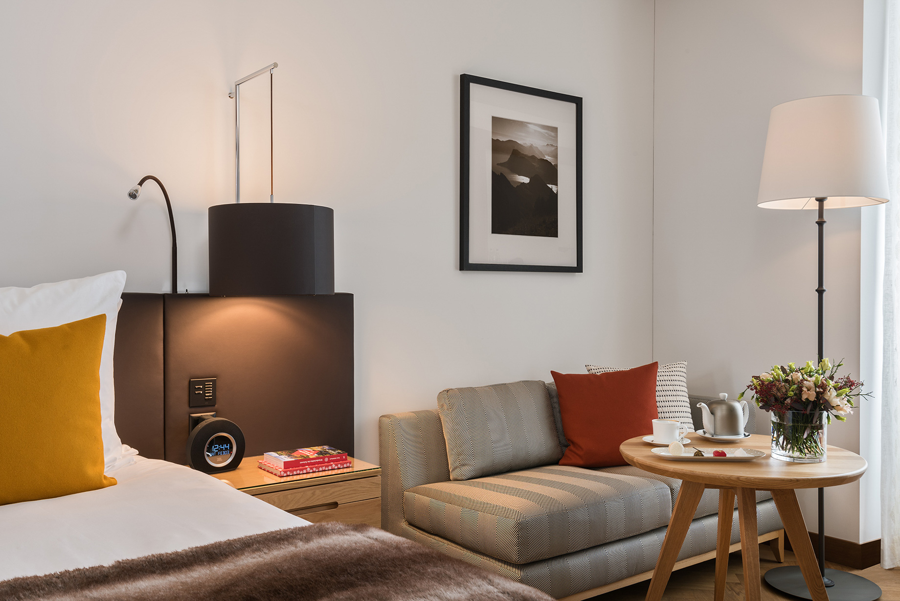 Palace Hotel – Burgenstock Hotels & Resort – Obburgen, Switzerland – Superior Room Lake View Sitting Area