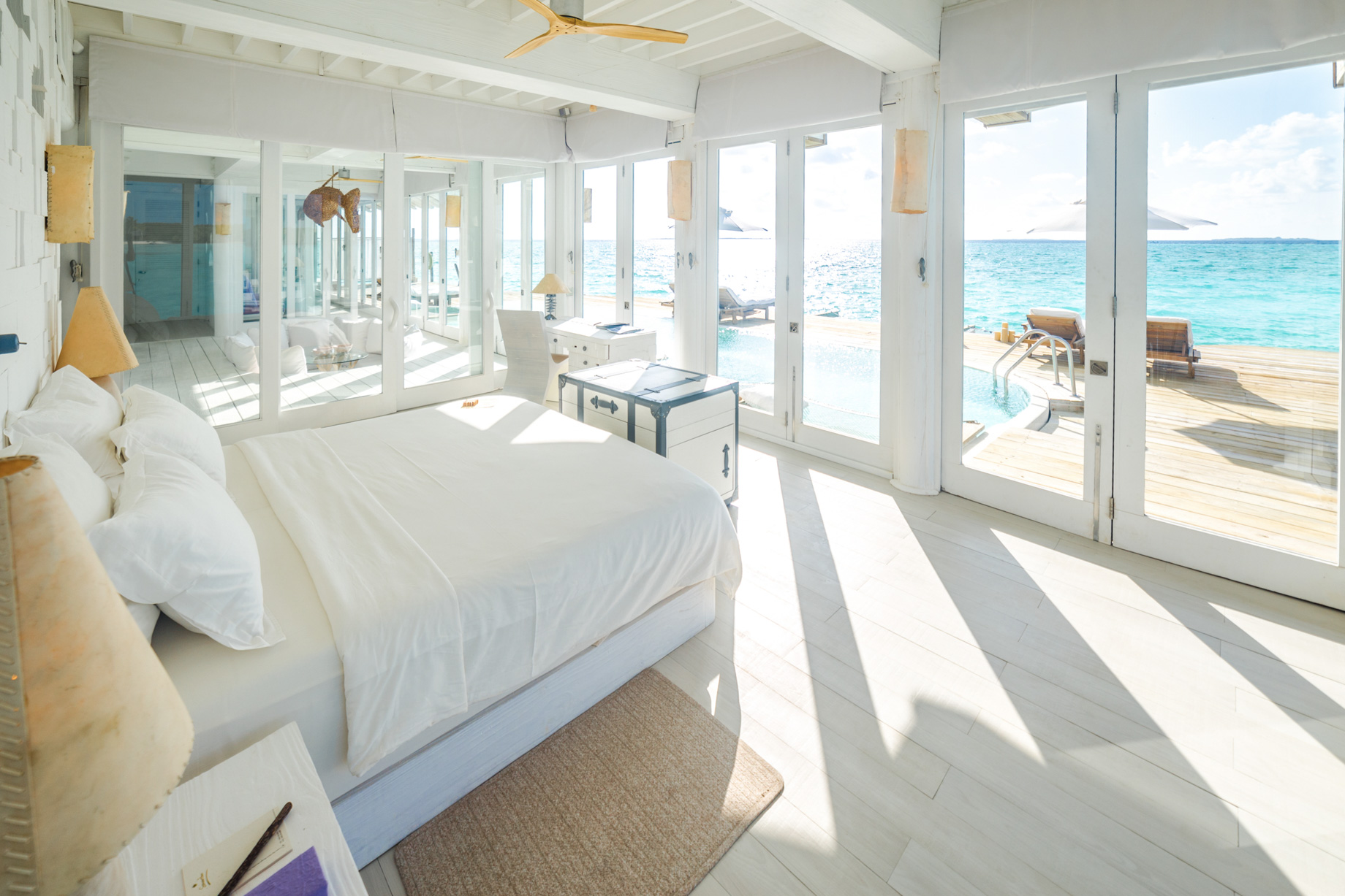 Soneva Jani Resort – Noonu Atoll, Medhufaru, Maldives – 3 Bedroom Water Reserve Villa with Slide Interior View