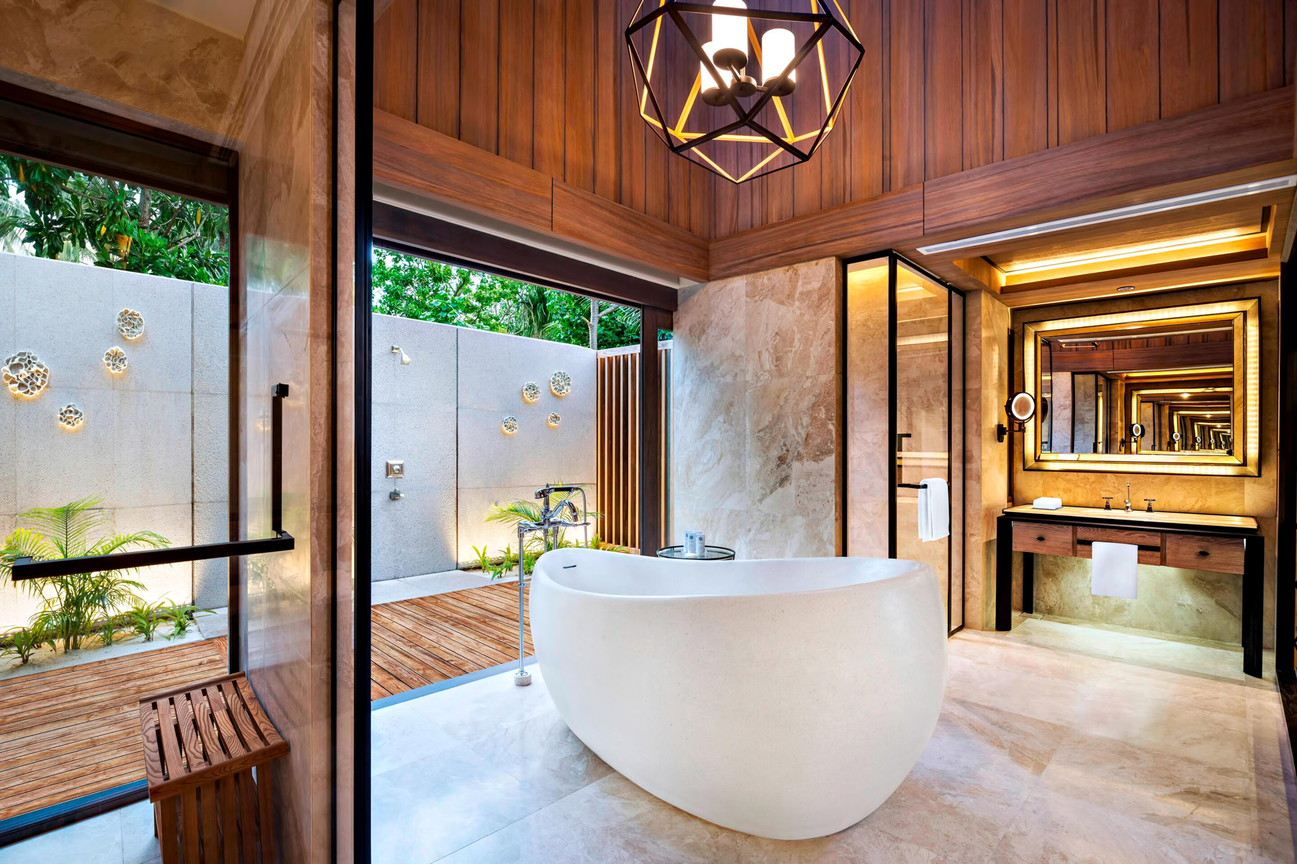 The St. Regis Maldives Vommuli Resort – Dhaalu Atoll, Maldives – Beach Villa with Pool Bathroom