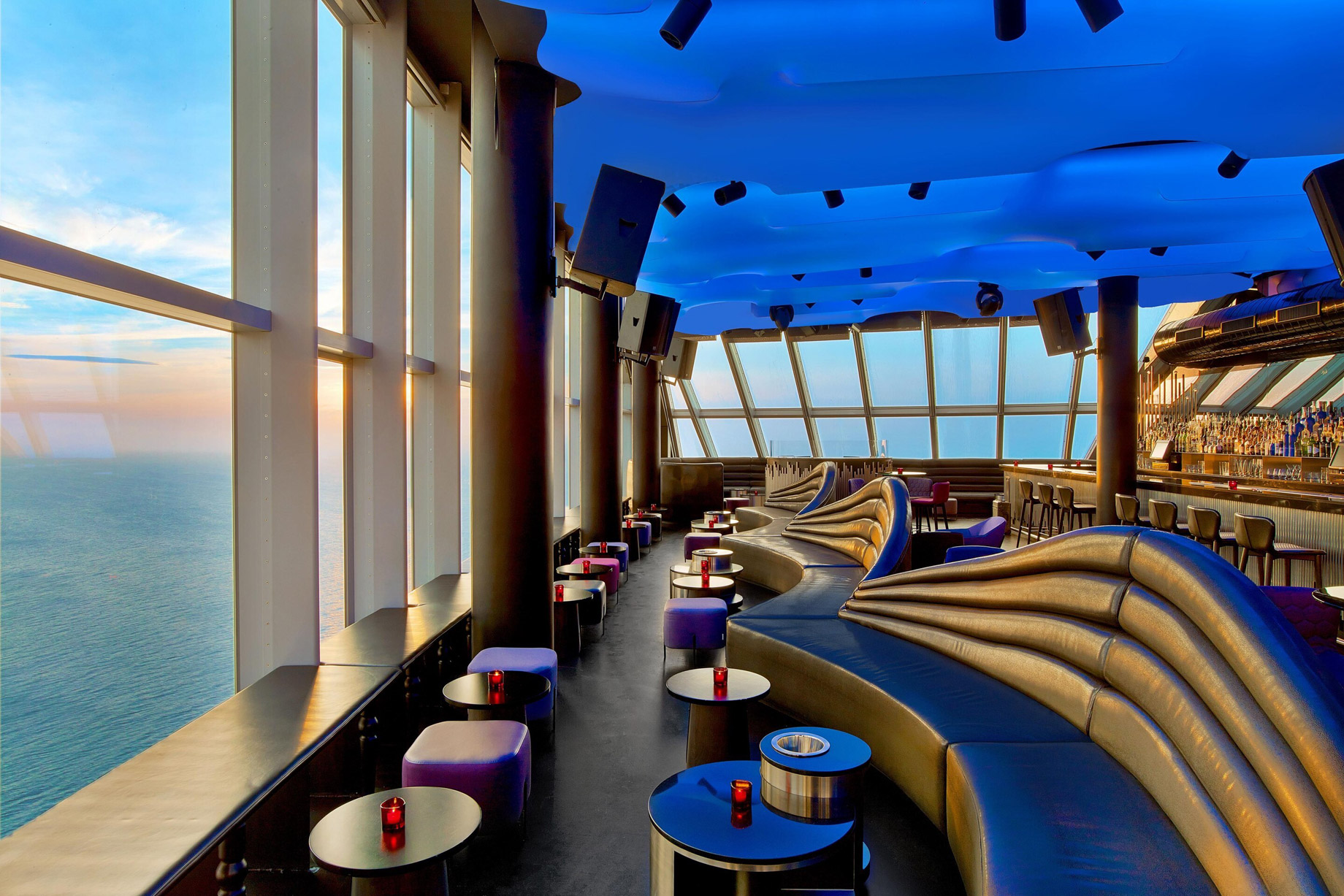 W Barcelona Hotel – Barcelona, Spain – Eclipse Bar North Side