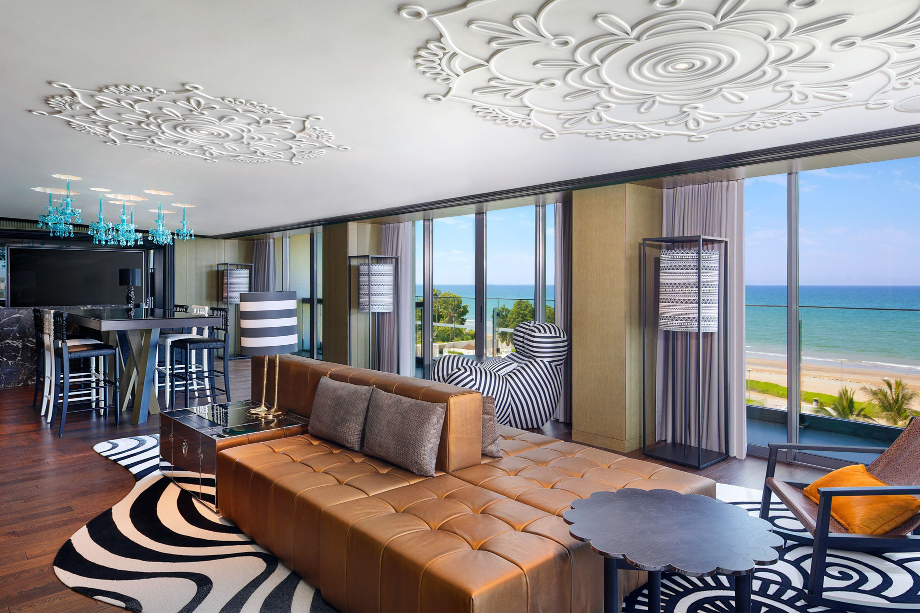 W Muscat Resort – Muscat, Oman – WOW Suite Living Room View