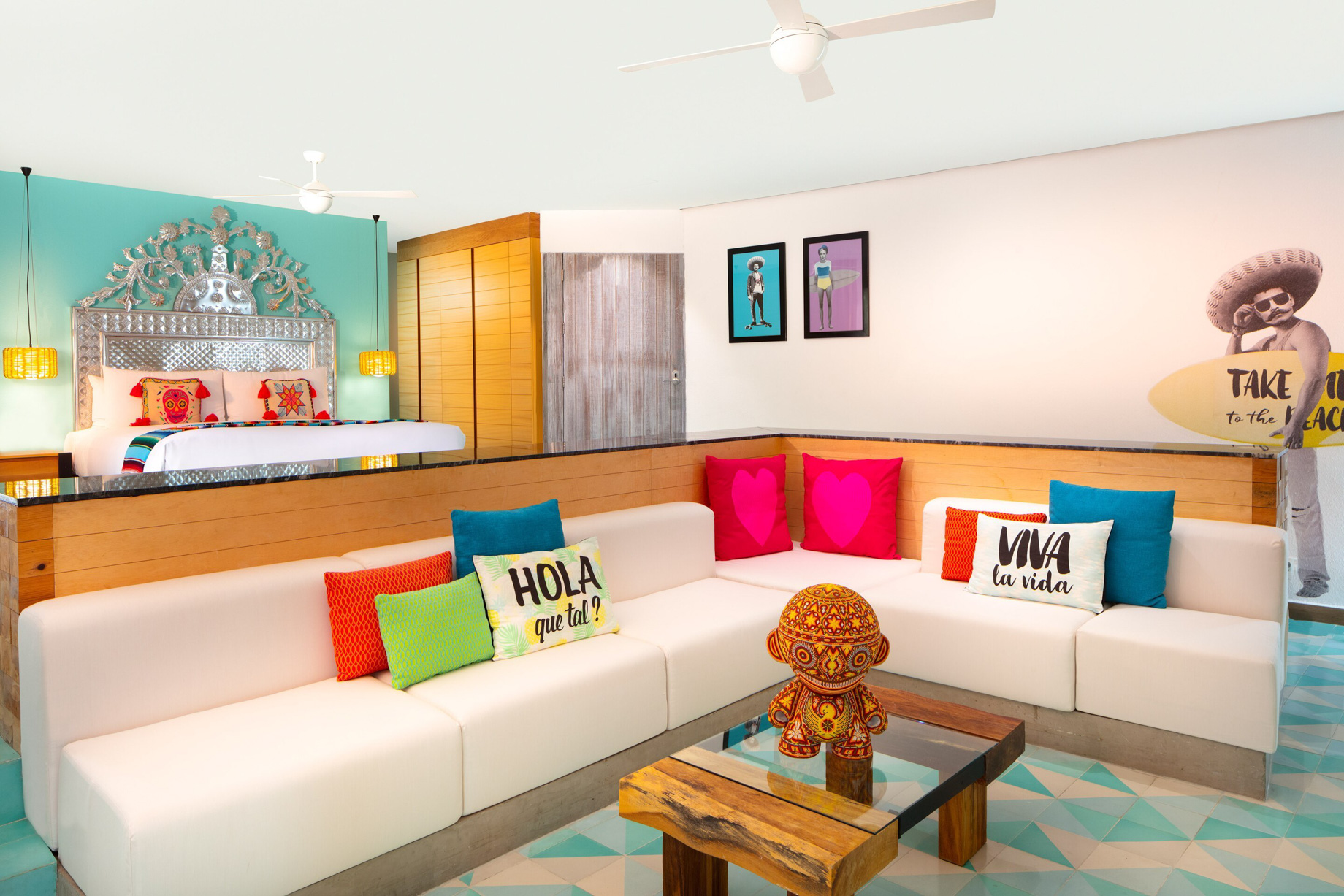 W Punta de Mita Resort - Punta De Mita, Mexico - Ocean Front Oasis Guest Room Living Area