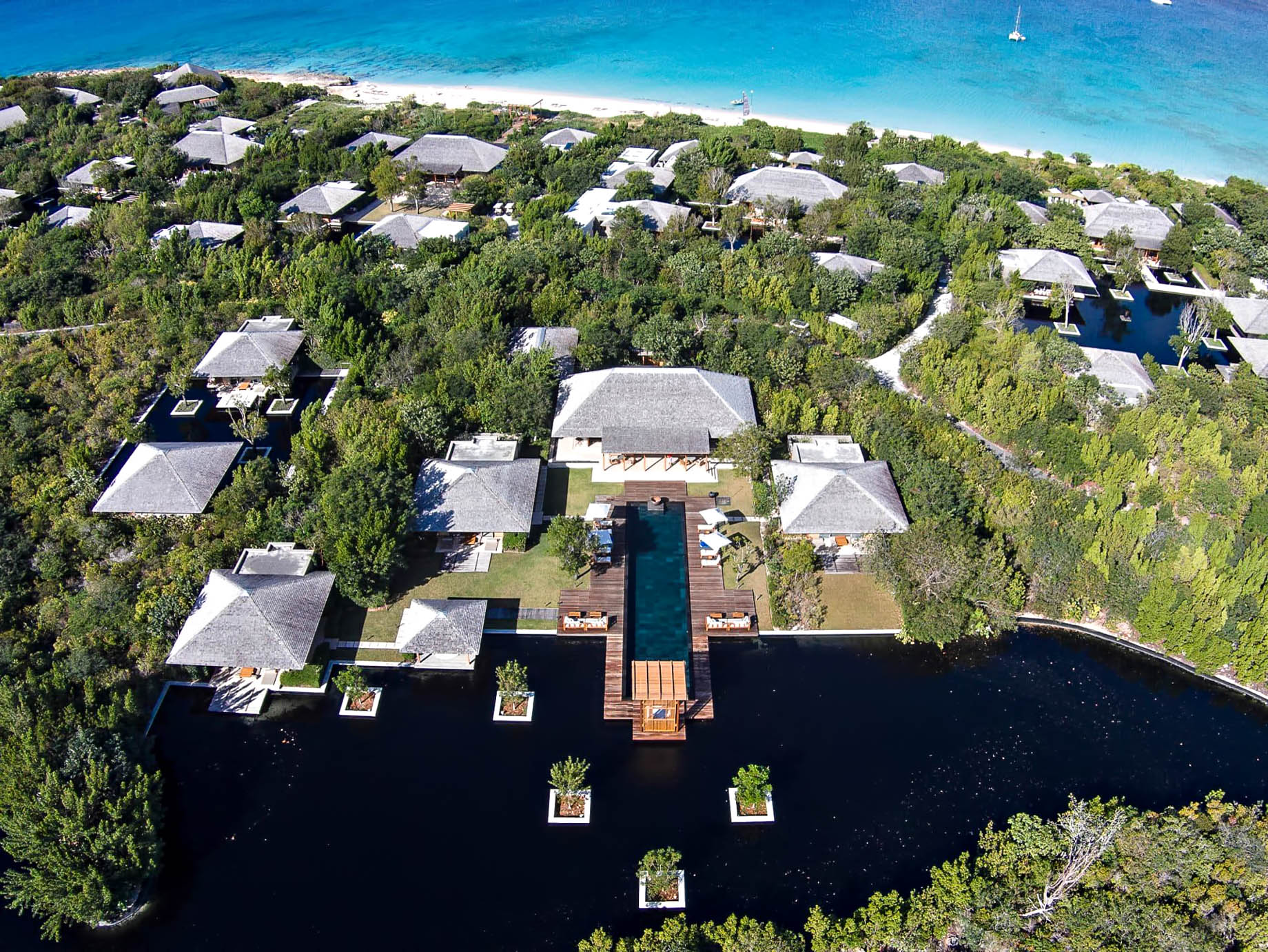 Amanyara Resort – Providenciales, Turks and Caicos Islands – 4 Bedroom Tranquility Villa Aerial