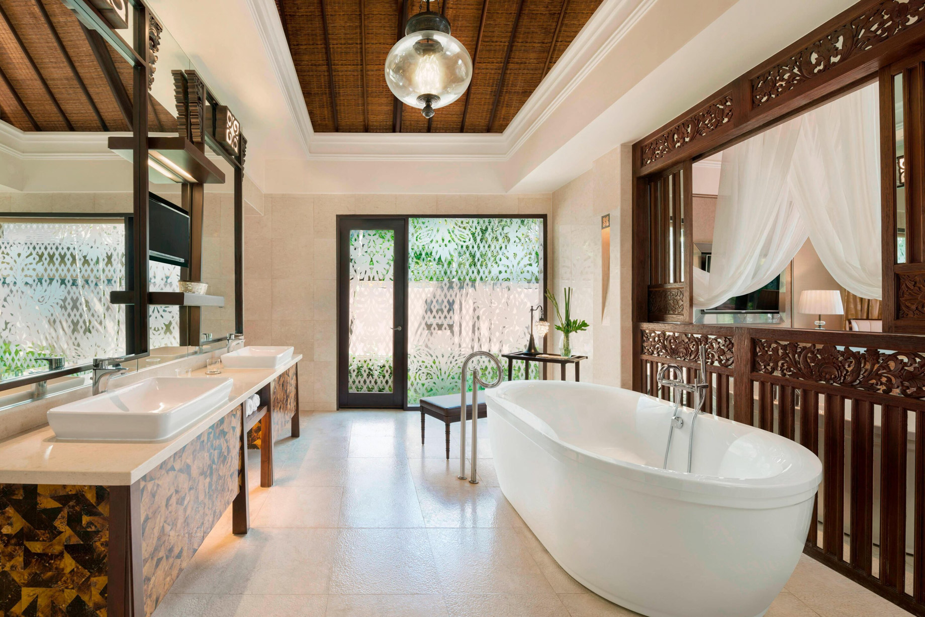 The St. Regis Bali Resort – Bali, Indonesia – Gardenia and Lagoon Villa Guest Bathroom