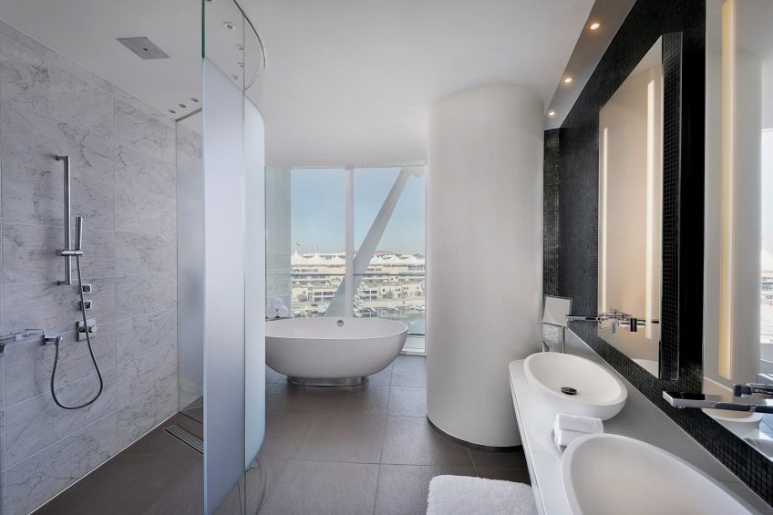 W Abu Dhabi Yas Island Hotel - Abu Dhabi, UAE - Fabulous Suite Bathroom Shower