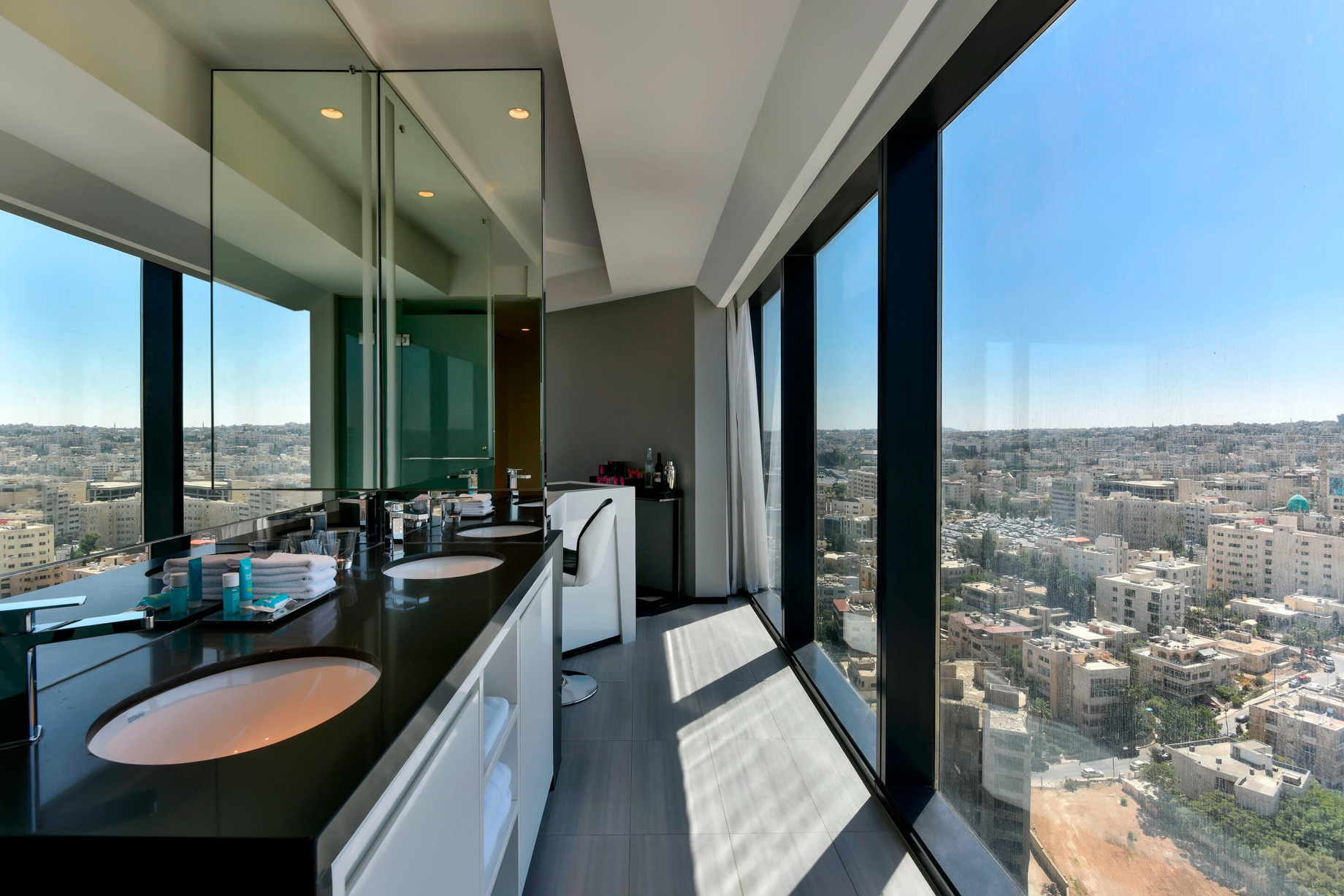 W Amman Hotel – Amman, Jordan – Mega City View Room Bathroom
