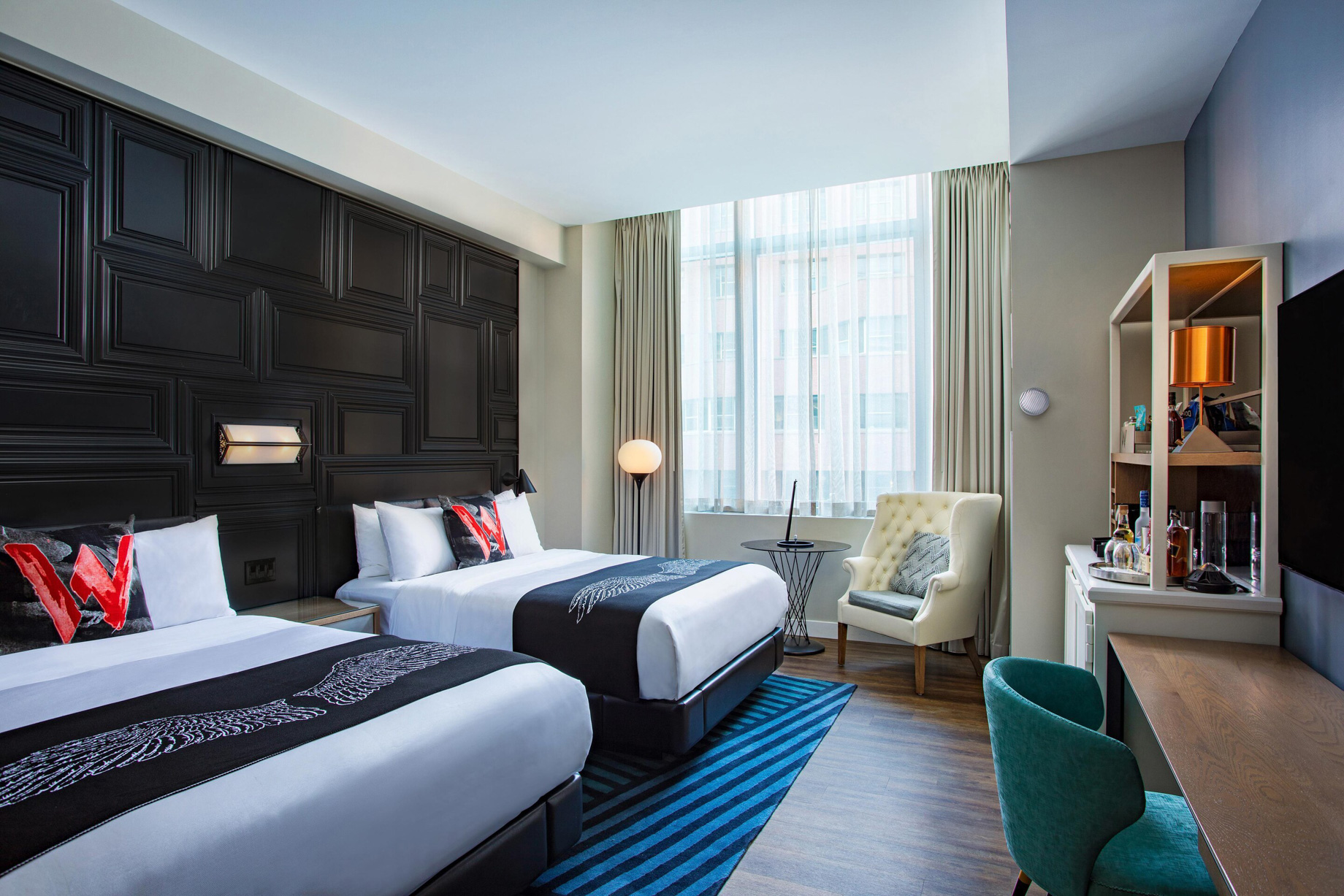 W Boston Hotel – Boston, MA, USA – Fabulous Guest Room Double Beds
