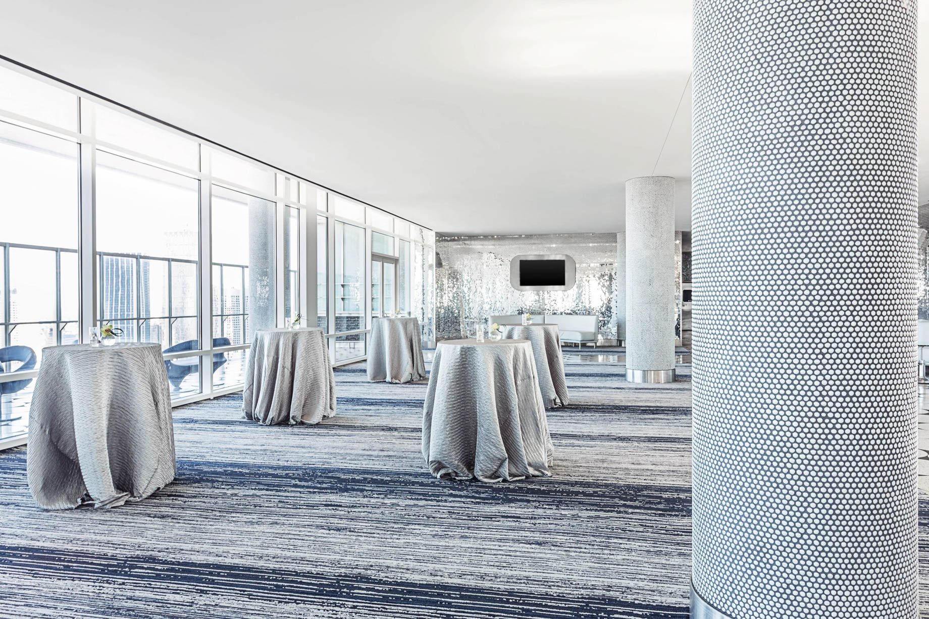 W Dallas Victory Hotel - Dallas, TX, USA - Altitude Room Reception Setup