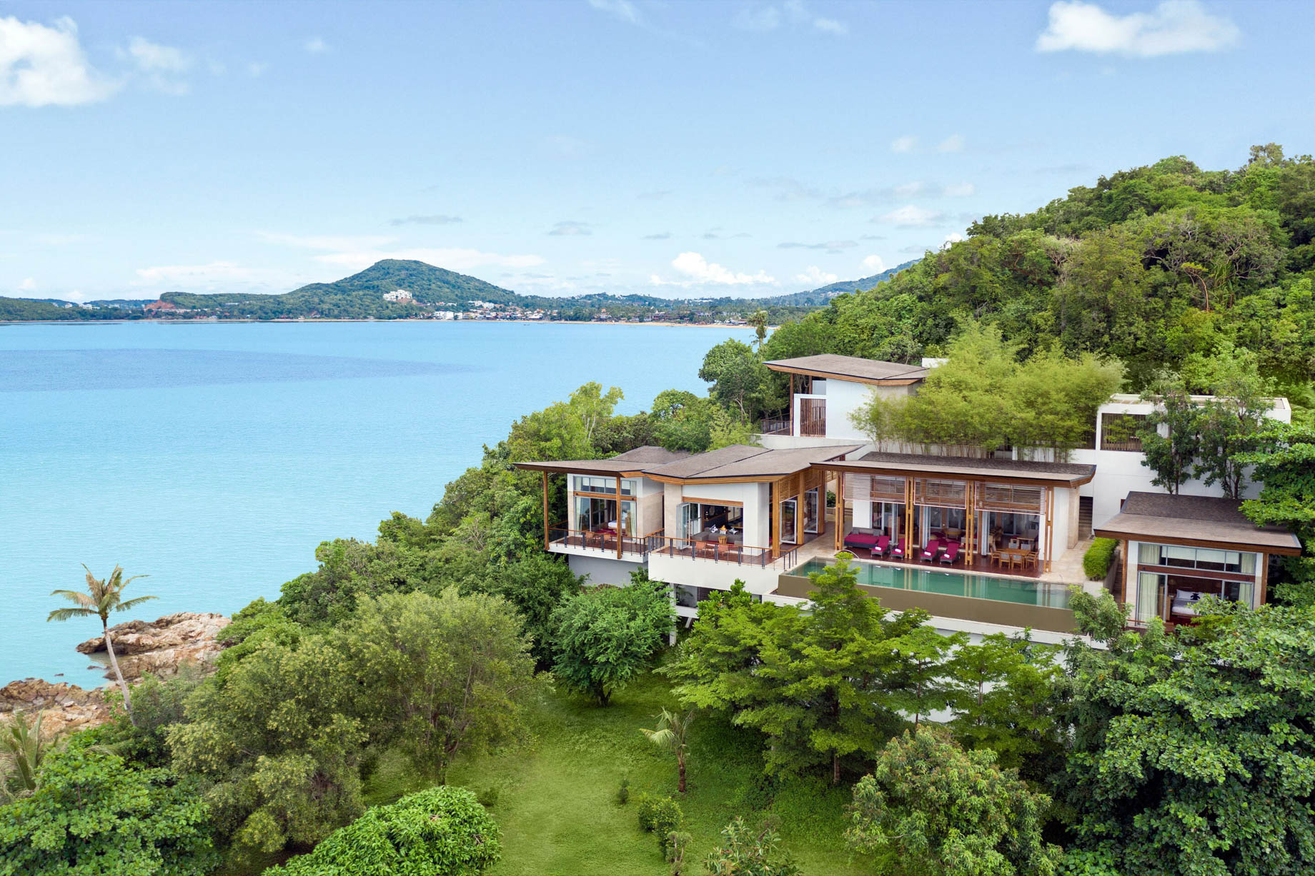 W Koh Samui Resort - Thailand - Seascape Escape Villa Exterior Aerial View