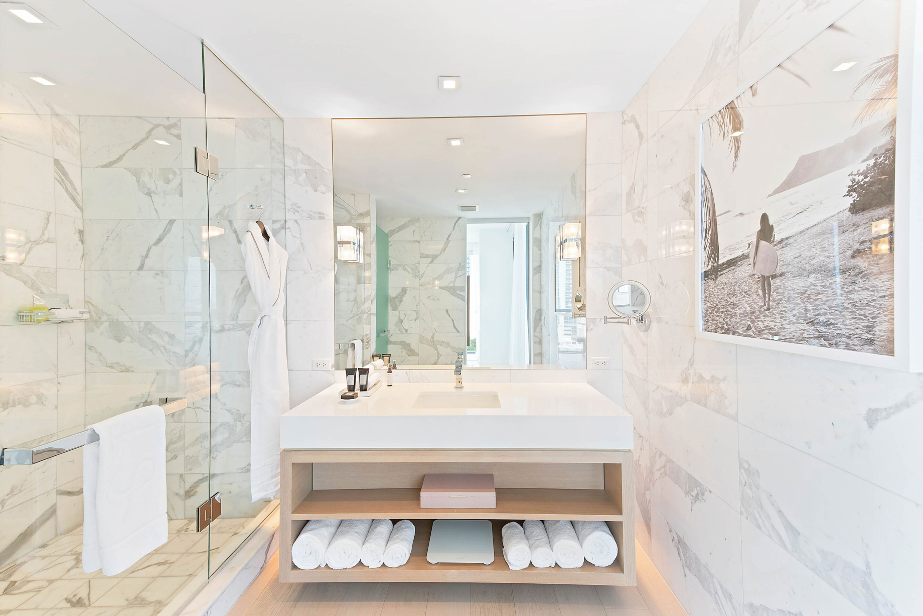 W South Beach Hotel – Miami Beach, FL, USA – E Wow Suite Bathroom