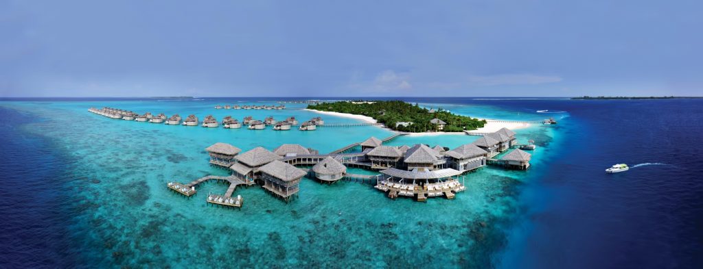 Six Senses Laamu Resort - Laamu Atoll, Maldives - Chill Bar and Longitude Aerial