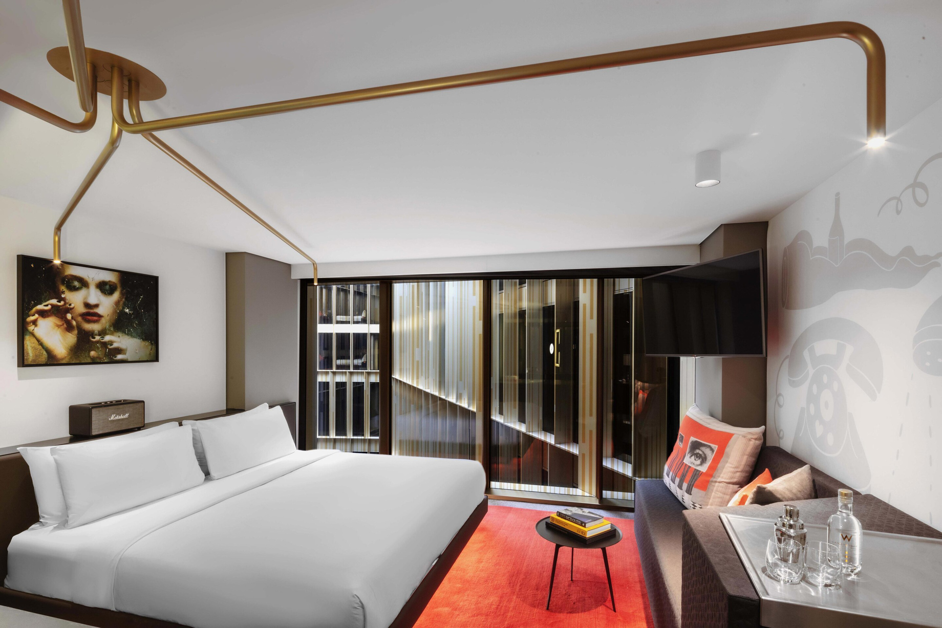 W Amsterdam Hotel – Amsterdam, Netherlands – Cozy Exchange Guest Room Decor