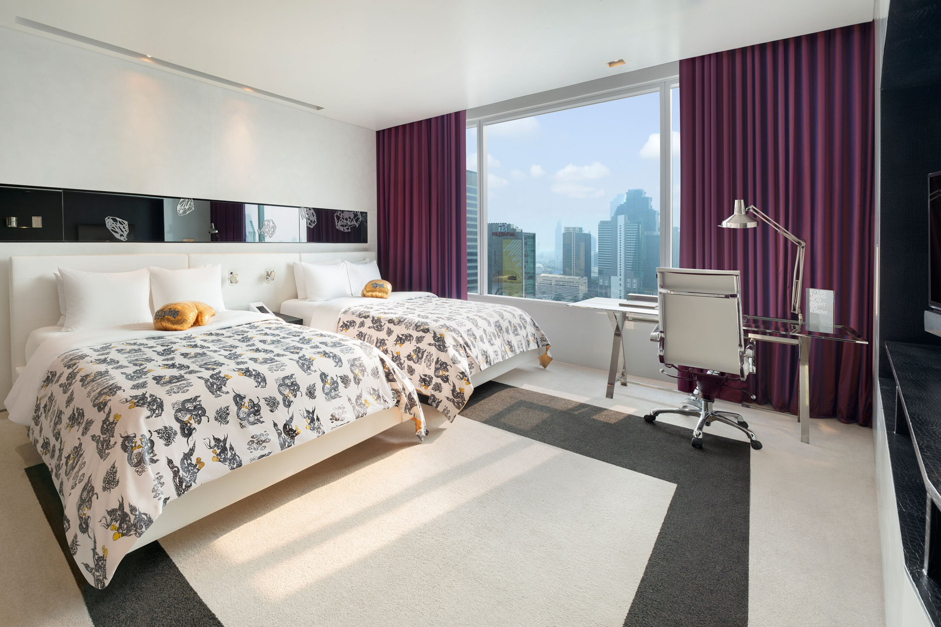 W Bangkok Hotel – Bangkok, Thailand – Wonderful Guest Room Twin