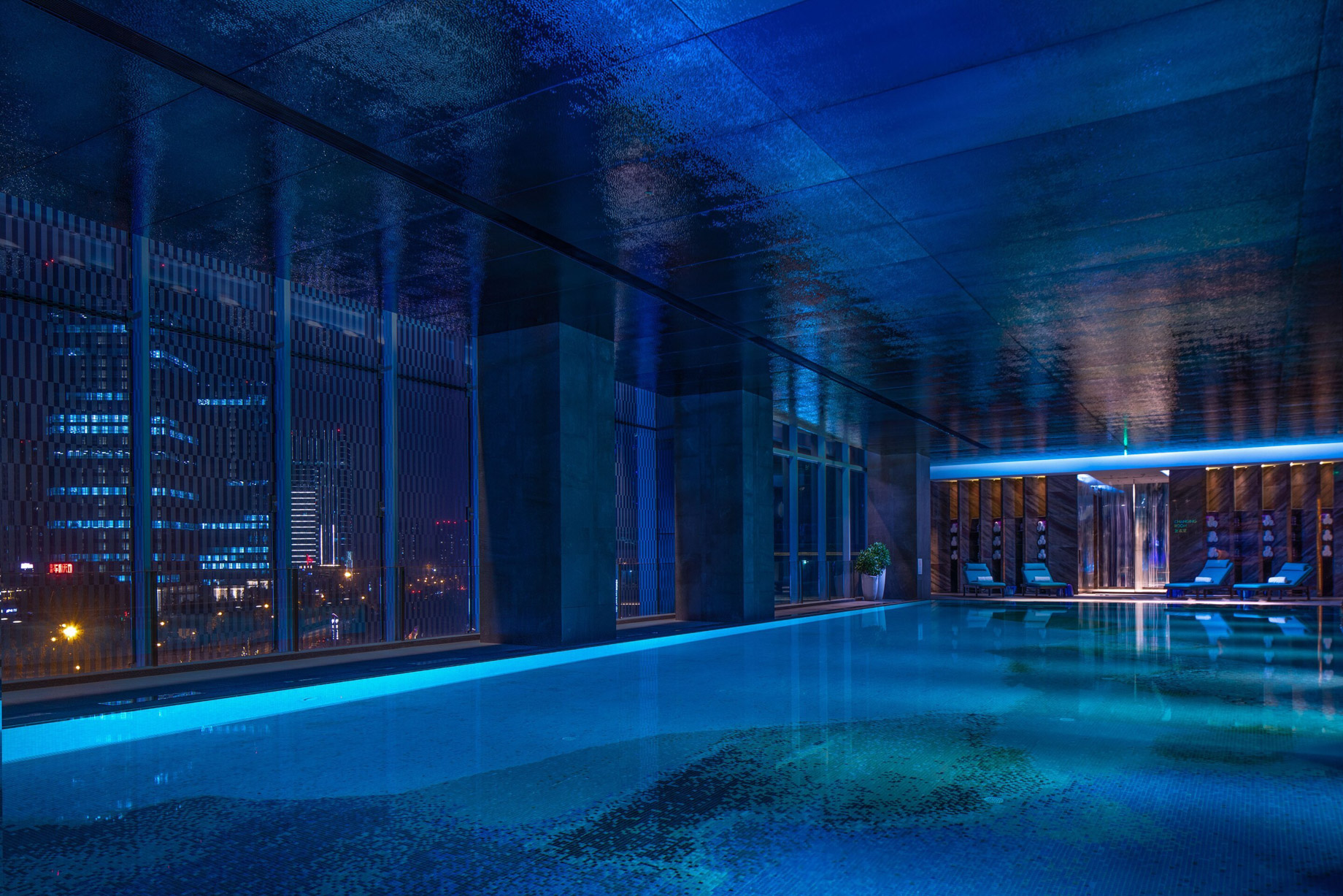 W Chengdu Hotel – Chengdu, China – WET Pool Night
