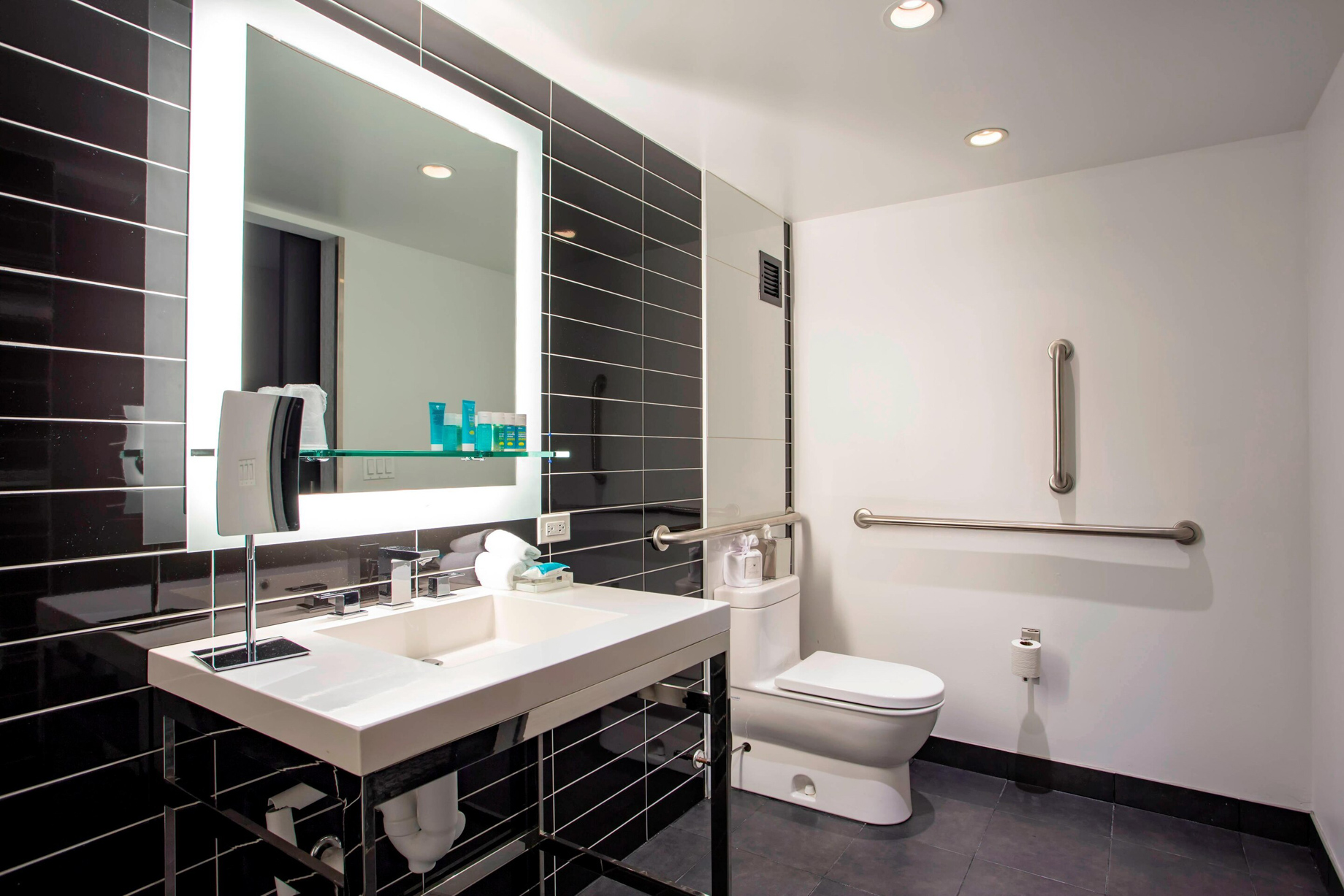W Chicago Lakeshore Hotel – Chicago, IL, USA – Wonderful Accessible Bathroom